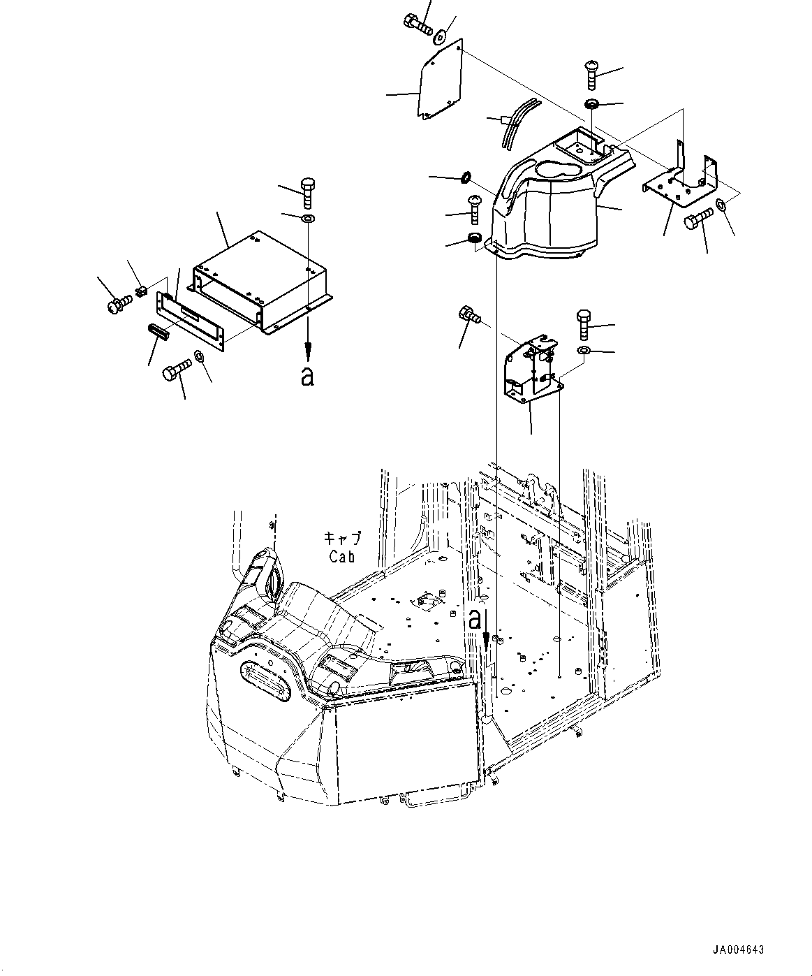 Box, Console 419-U94-3370 KOMATSU