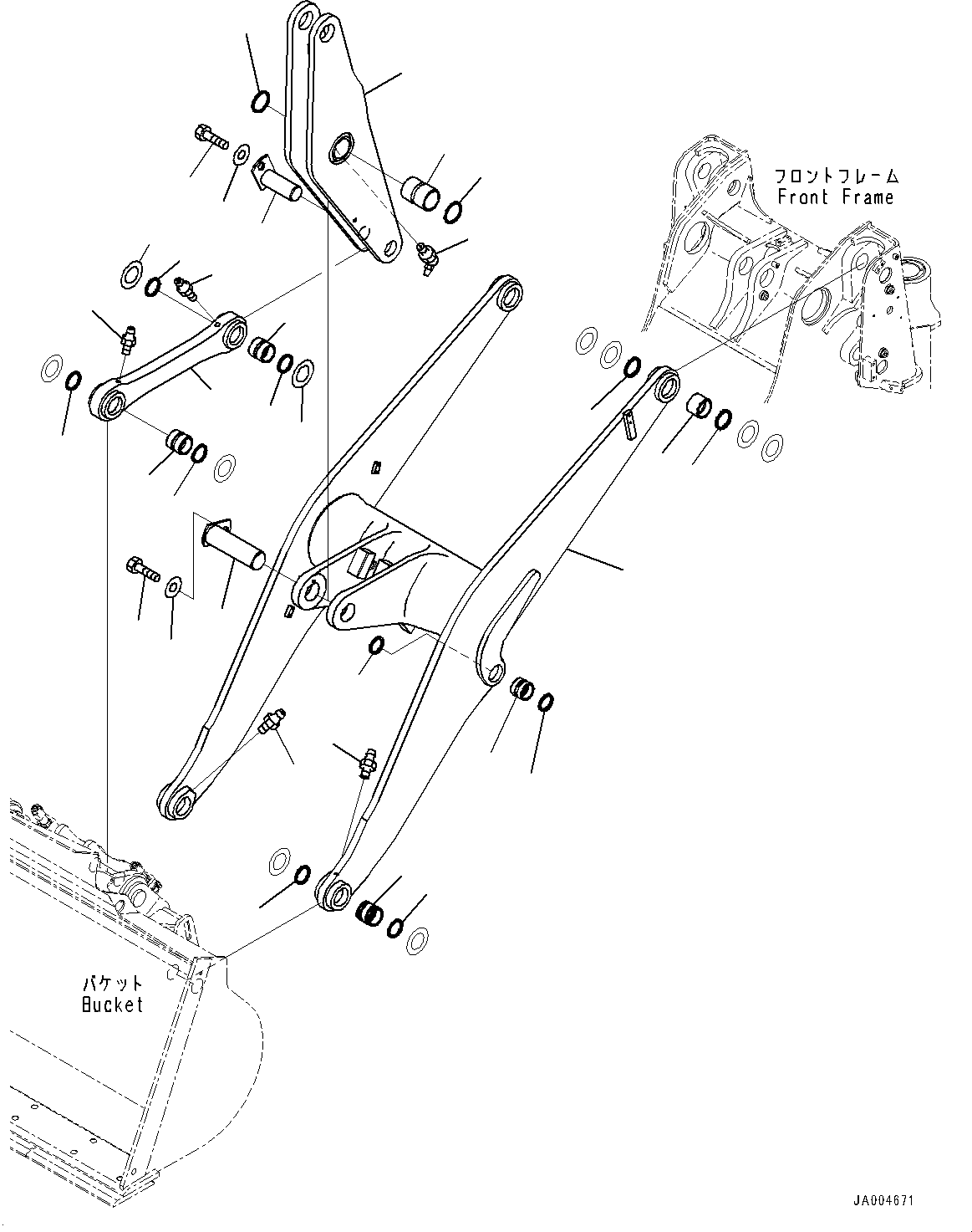 Bell Crank Assembly 417-T80-4202 KOMATSU