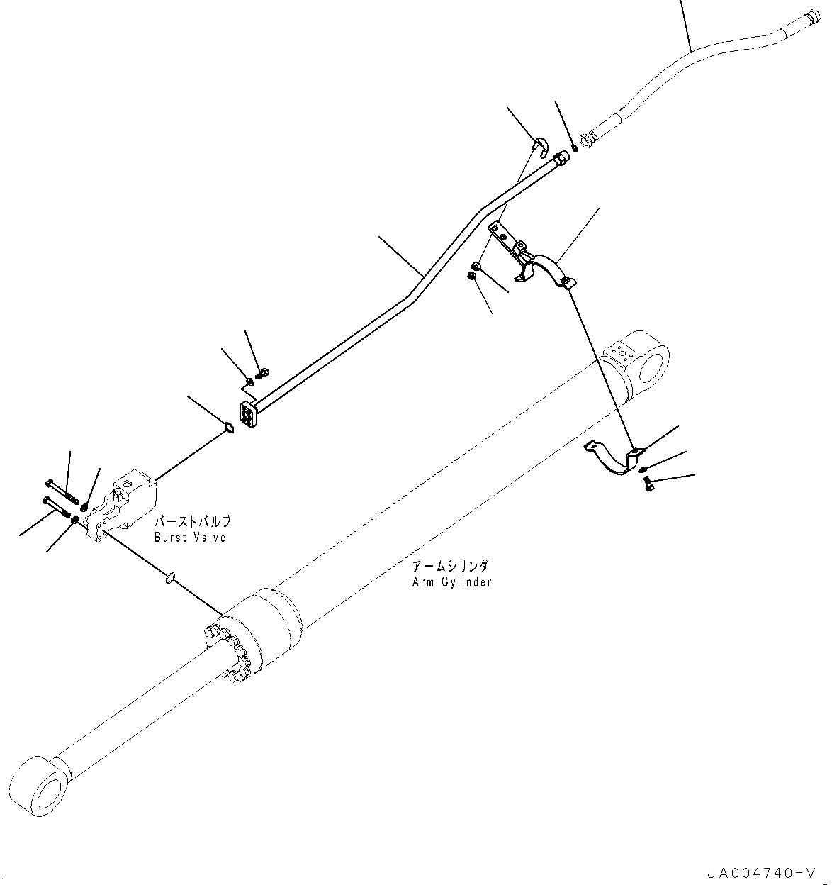Hose(Arm Crane Unit,Boom Piping) (203-62-15330) KOMATSU