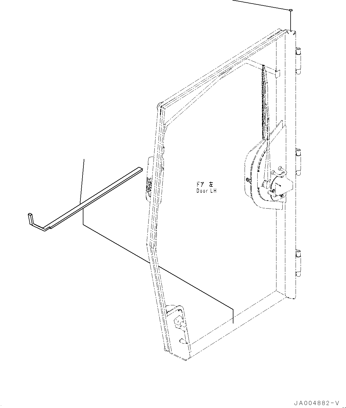 ROPS Cab Assembly, Low Height, Slide Window 234-952-8601 KOMATSU