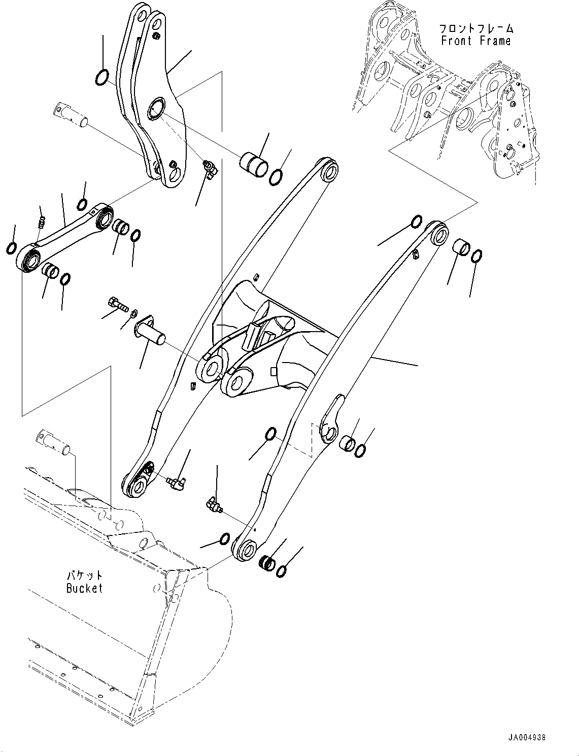 Boom Assembly 419-T80-4114 KOMATSU