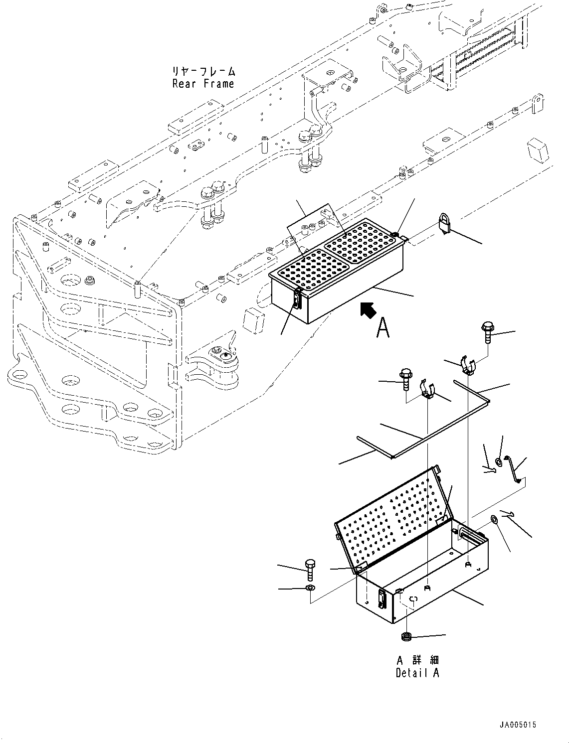 Box, Tool 23B-98-71111 KOMATSU