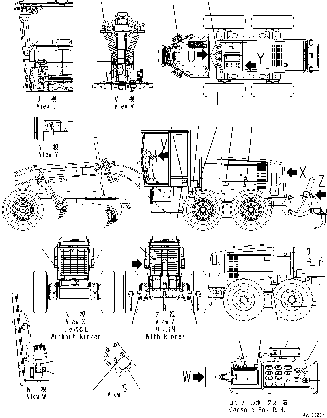 Табличка «Осторожно: вращающиеся детали» 09667-27101 KOMATSU
