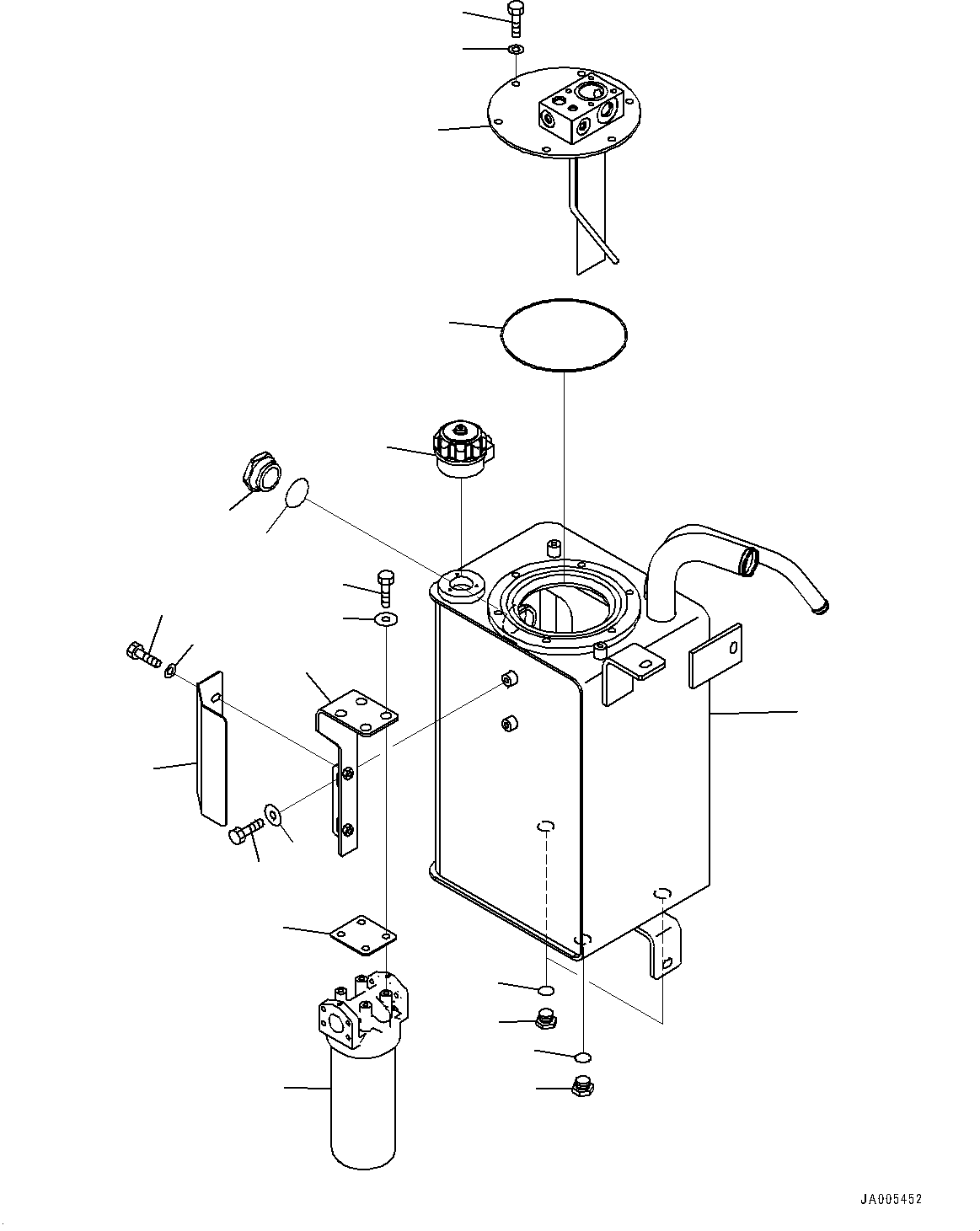 Tank, Hydraulic Oil 416-60-45112 KOMATSU