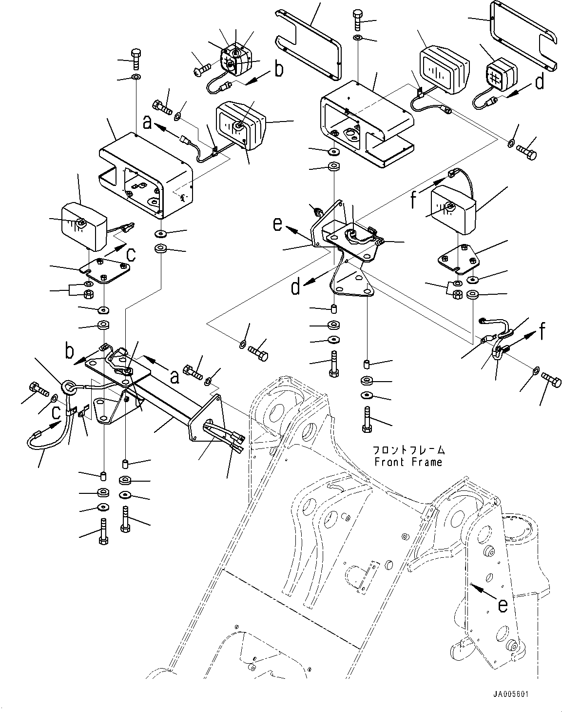 Фонарь в сборе 424-Z23-4150 KOMATSU