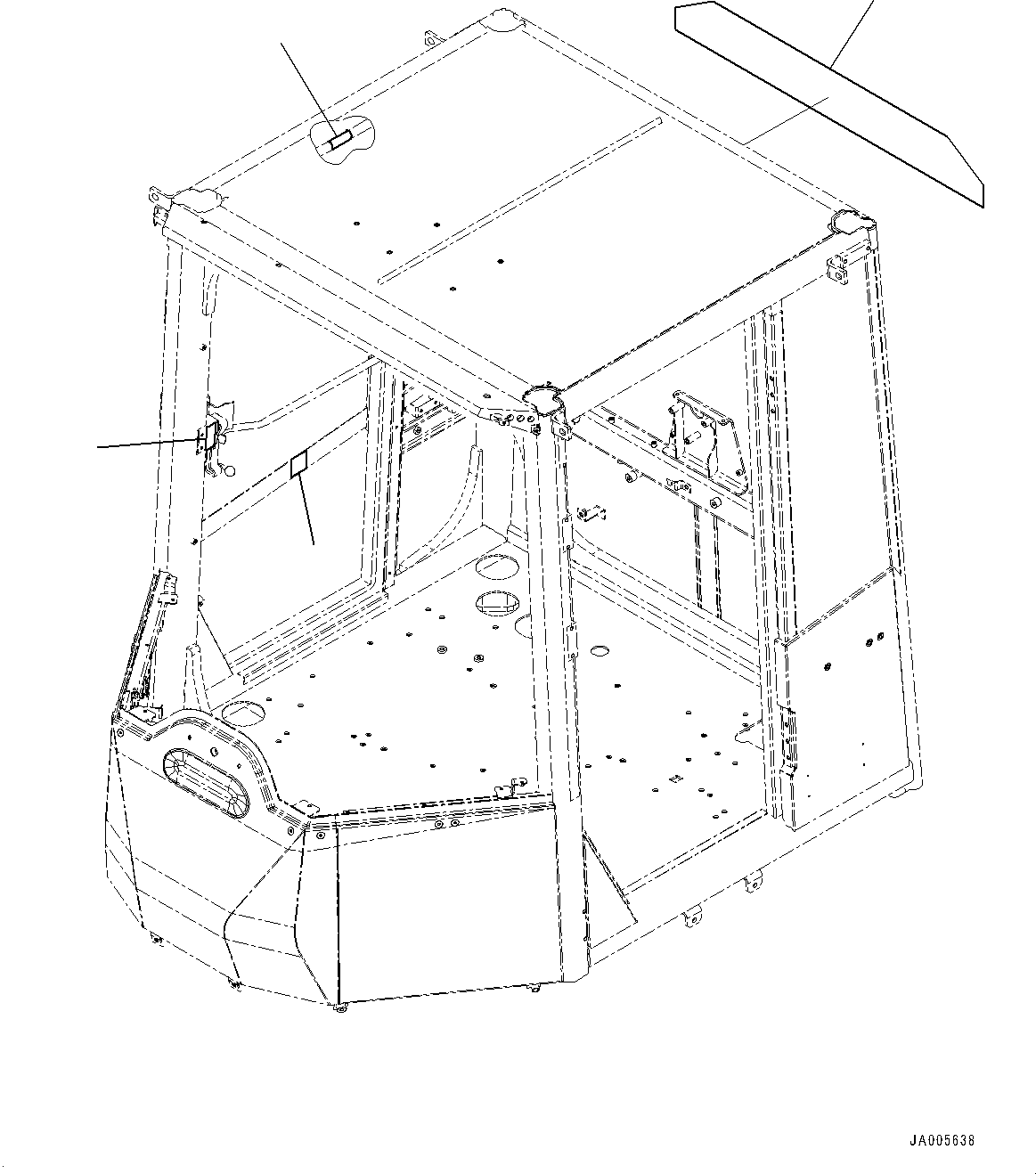Cab and Floor Frame Assembly 423-925-4096 KOMATSU