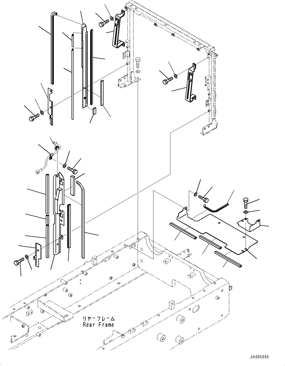 COVER, RHS 416-54-48260 KOMATSU