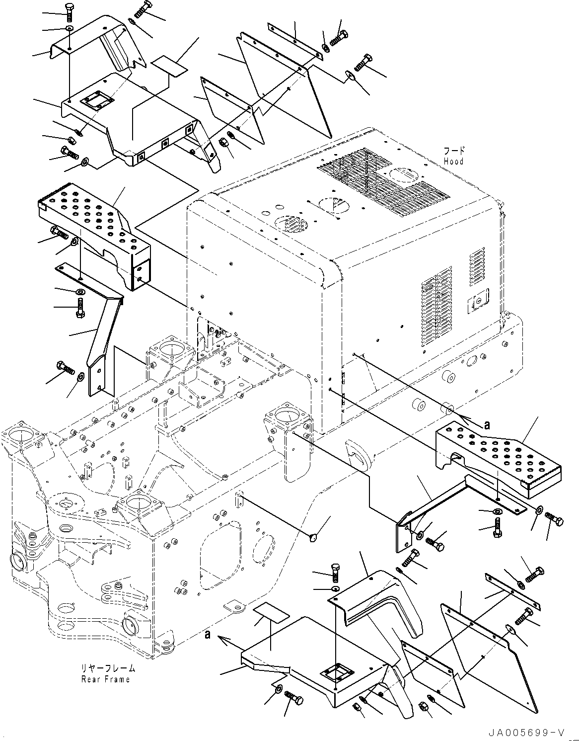 COVER, LHS 416-54-42480 KOMATSU
