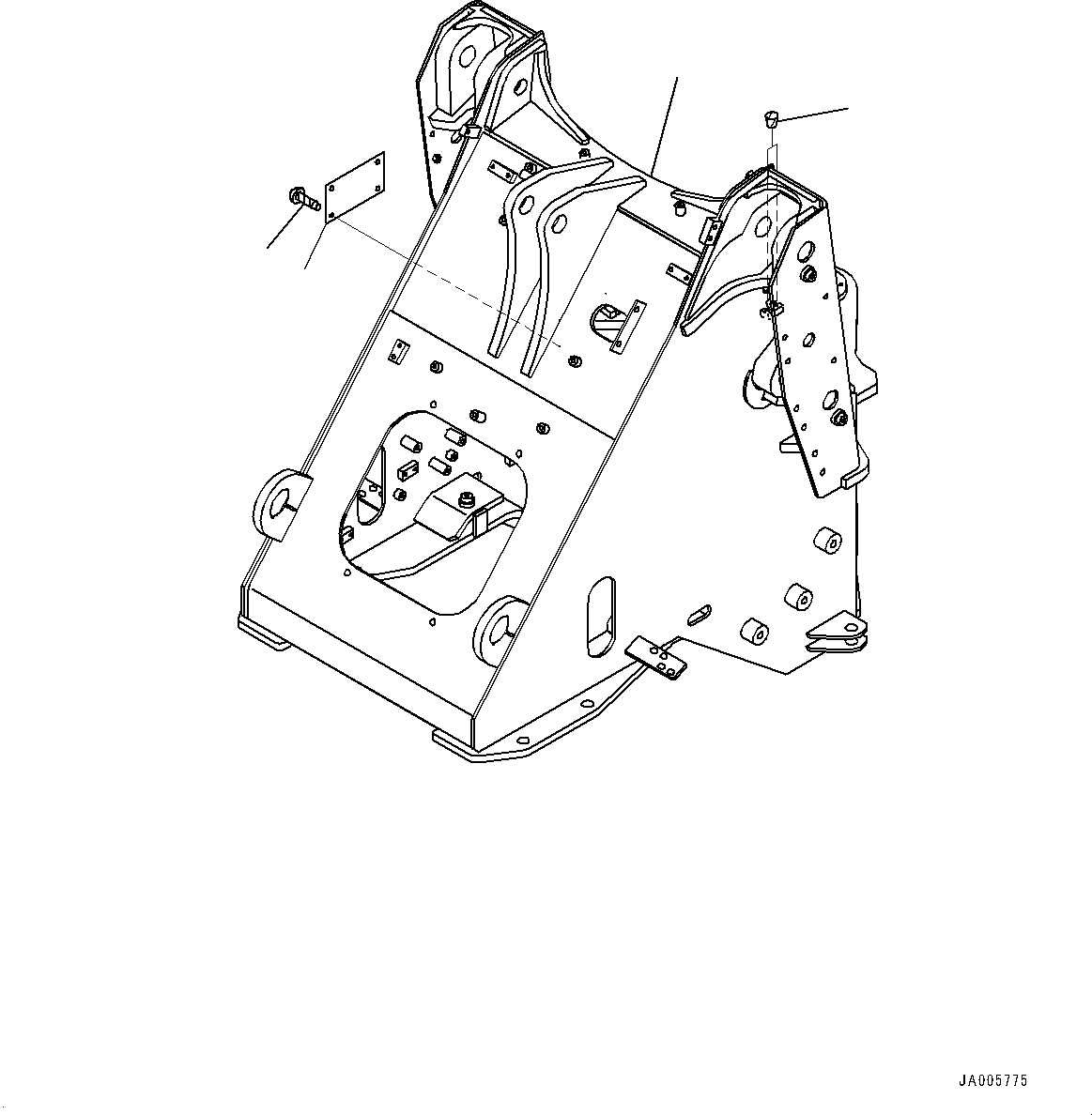 Frame, Front 416-V89-4610 KOMATSU
