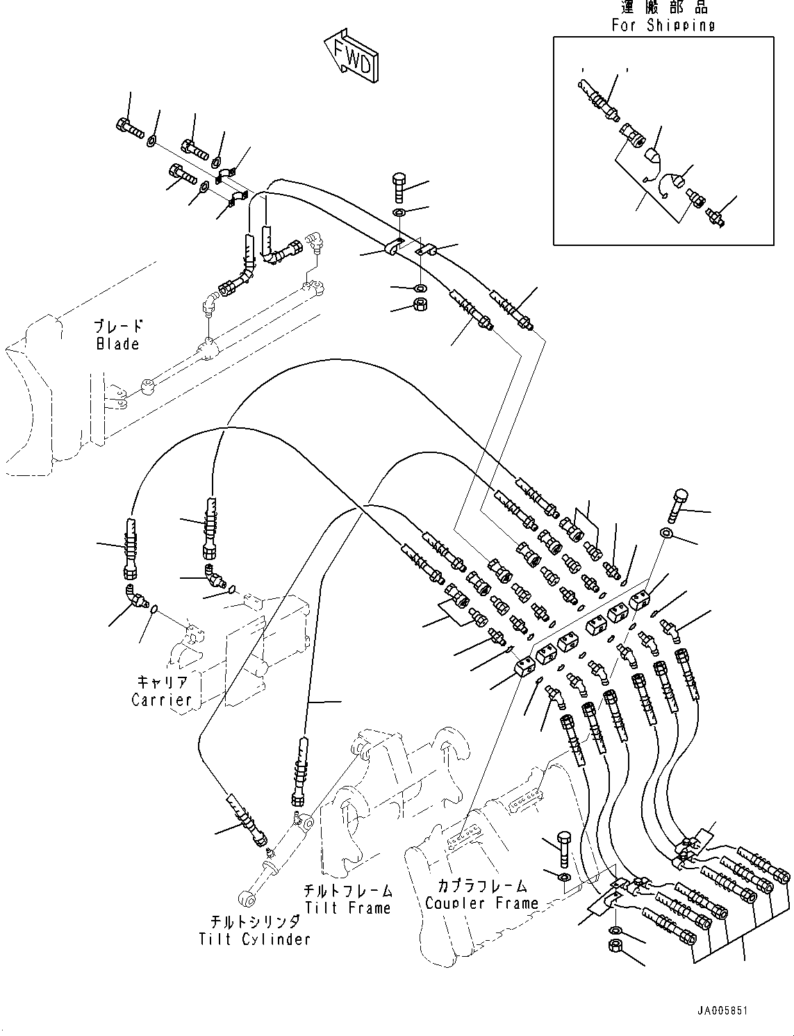 Шланг 416-T53-1220 KOMATSU