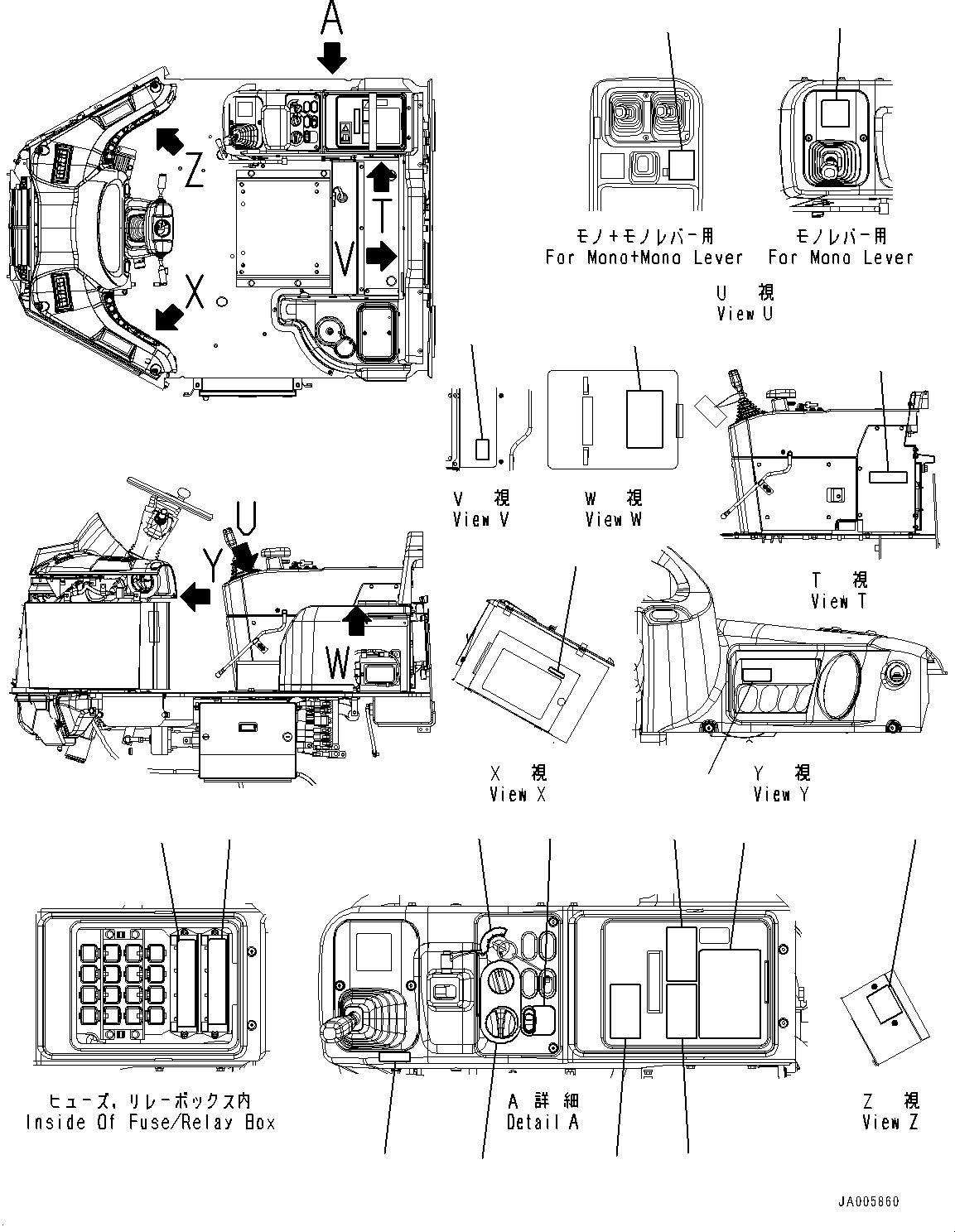 PLATE¤ OPERATING,(NOT SHOWN) 419-866-1390 KOMATSU