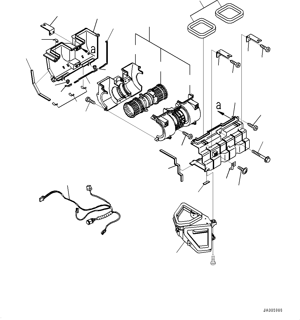 Вентилятор отопителя в сборе 423-07-31480 KOMATSU