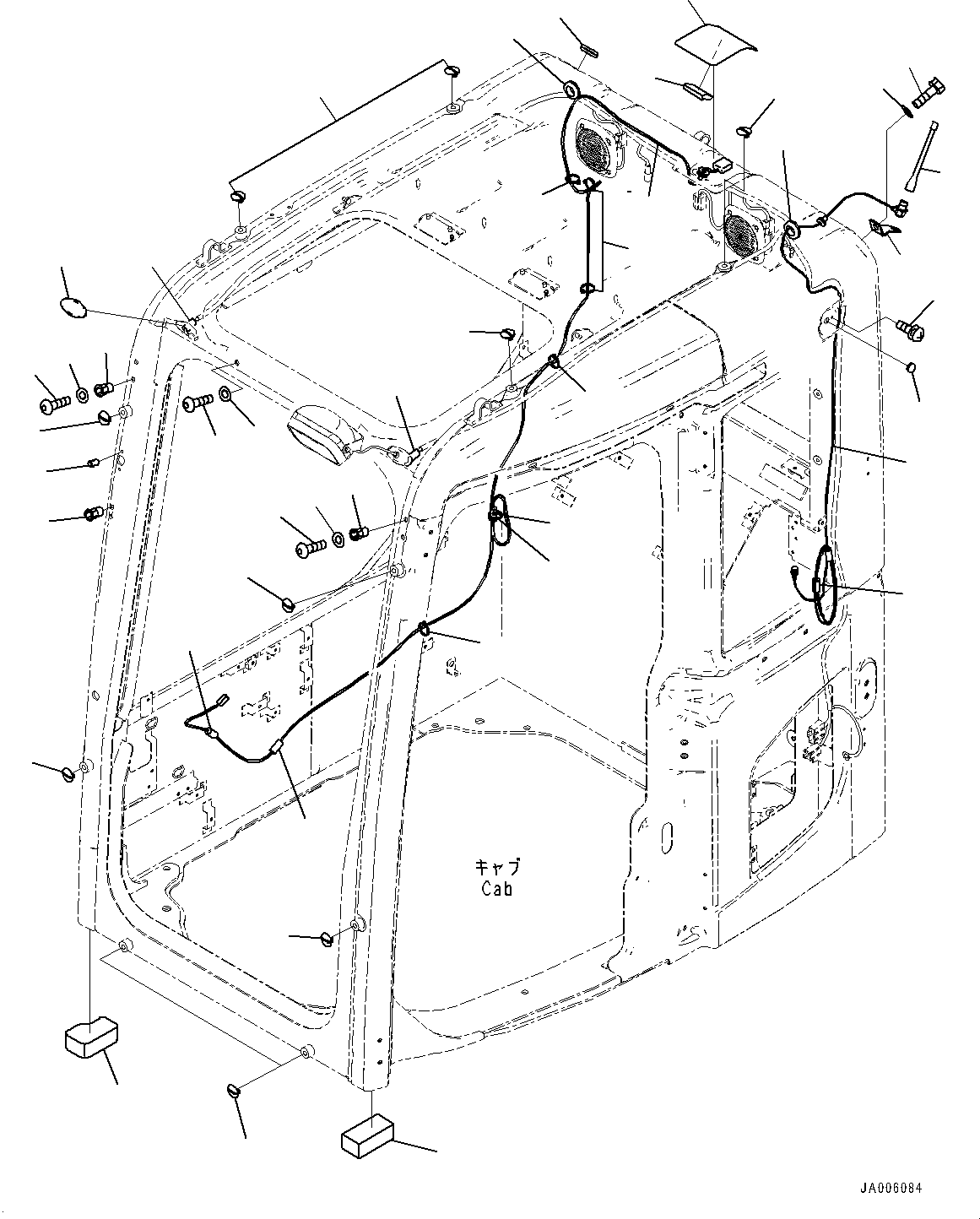 Cab Assembly, Door Sash Type 22B-54-00936 KOMATSU