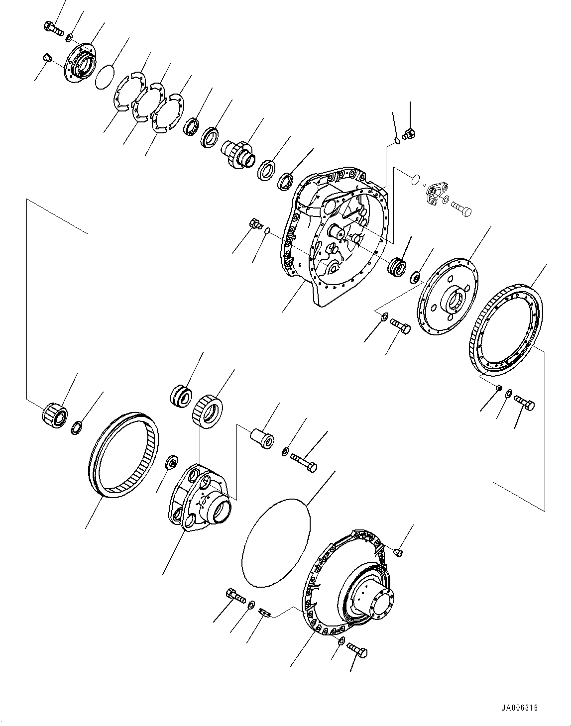 Бортовой редуктор в сборе 14X-27-00265 KOMATSU