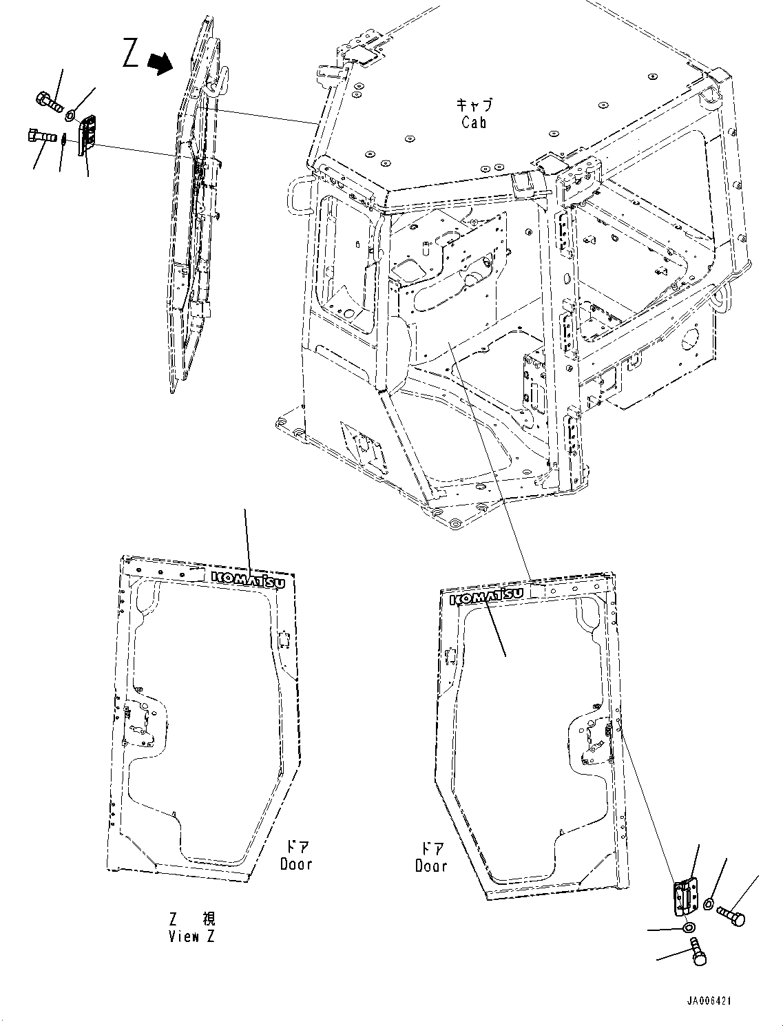 Маркировка 17A-98-51110 KOMATSU