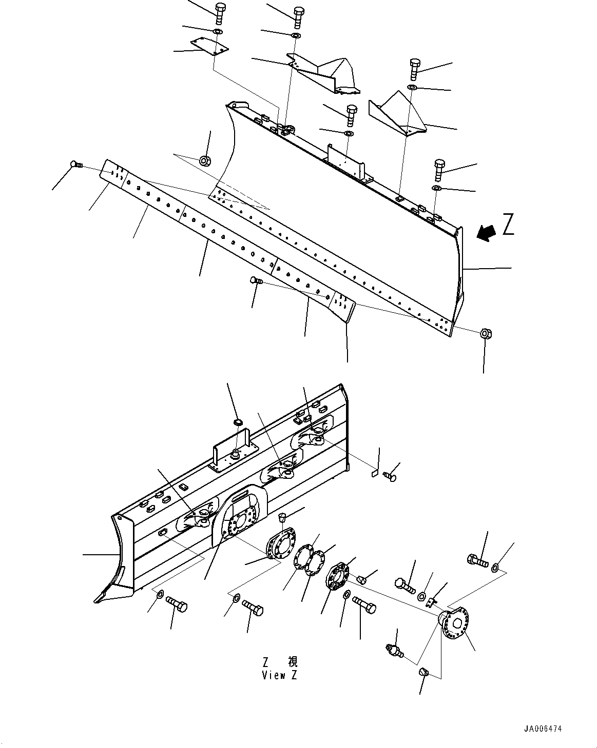 Blade Assembly 14X-72-64702 KOMATSU