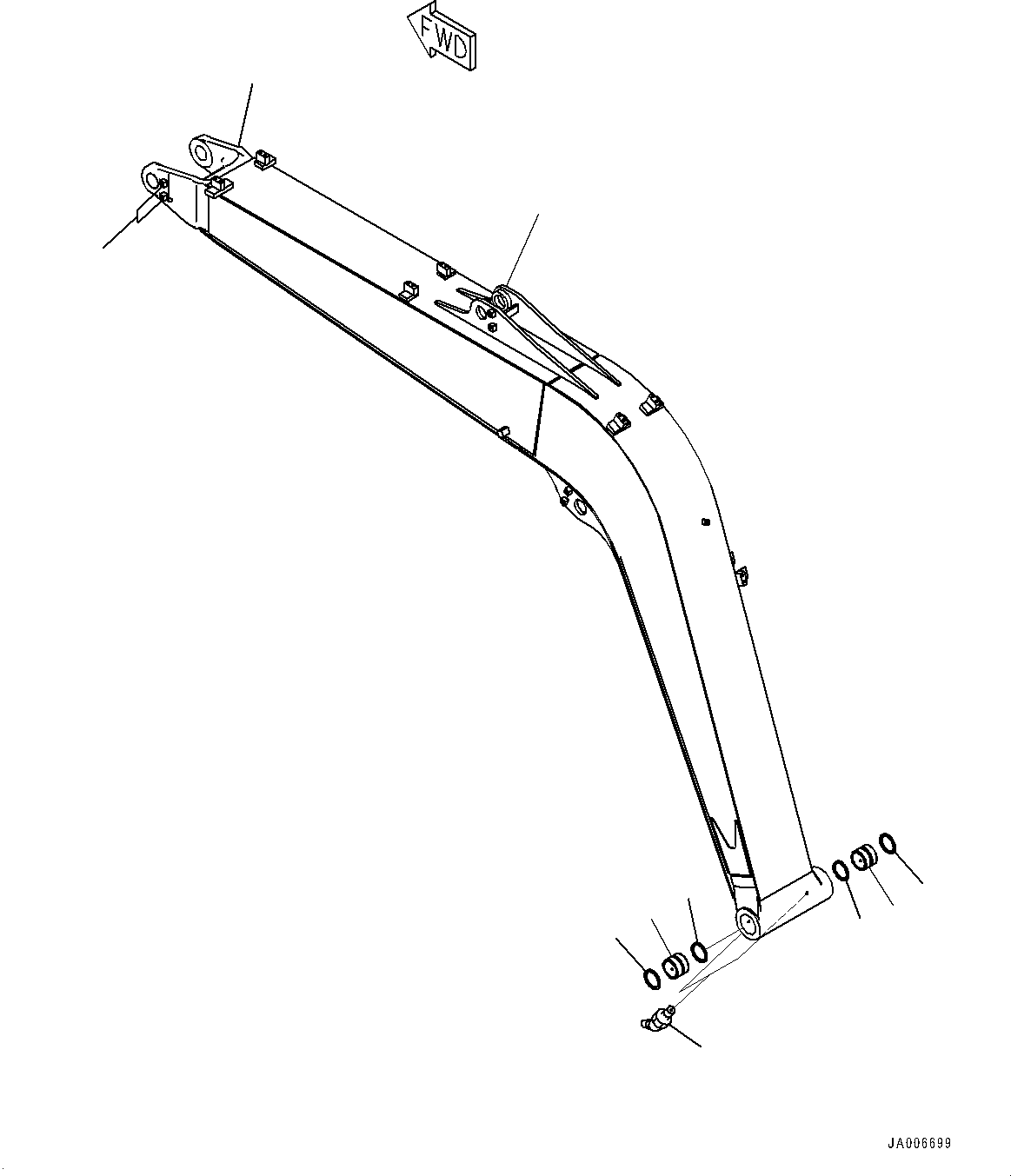 Boom Assembly 21W-70-01292 KOMATSU