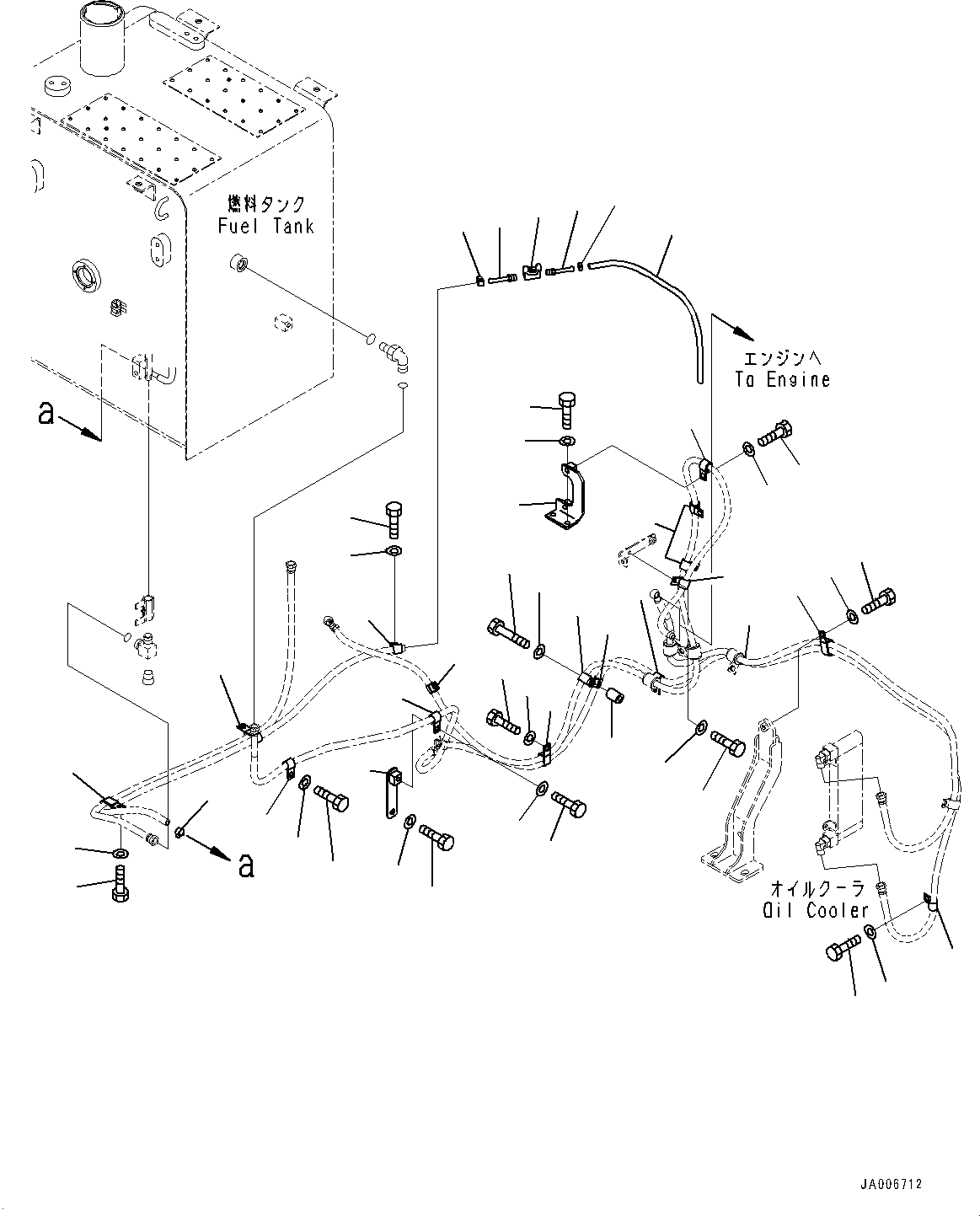 Трубка 07270-01053 KOMATSU