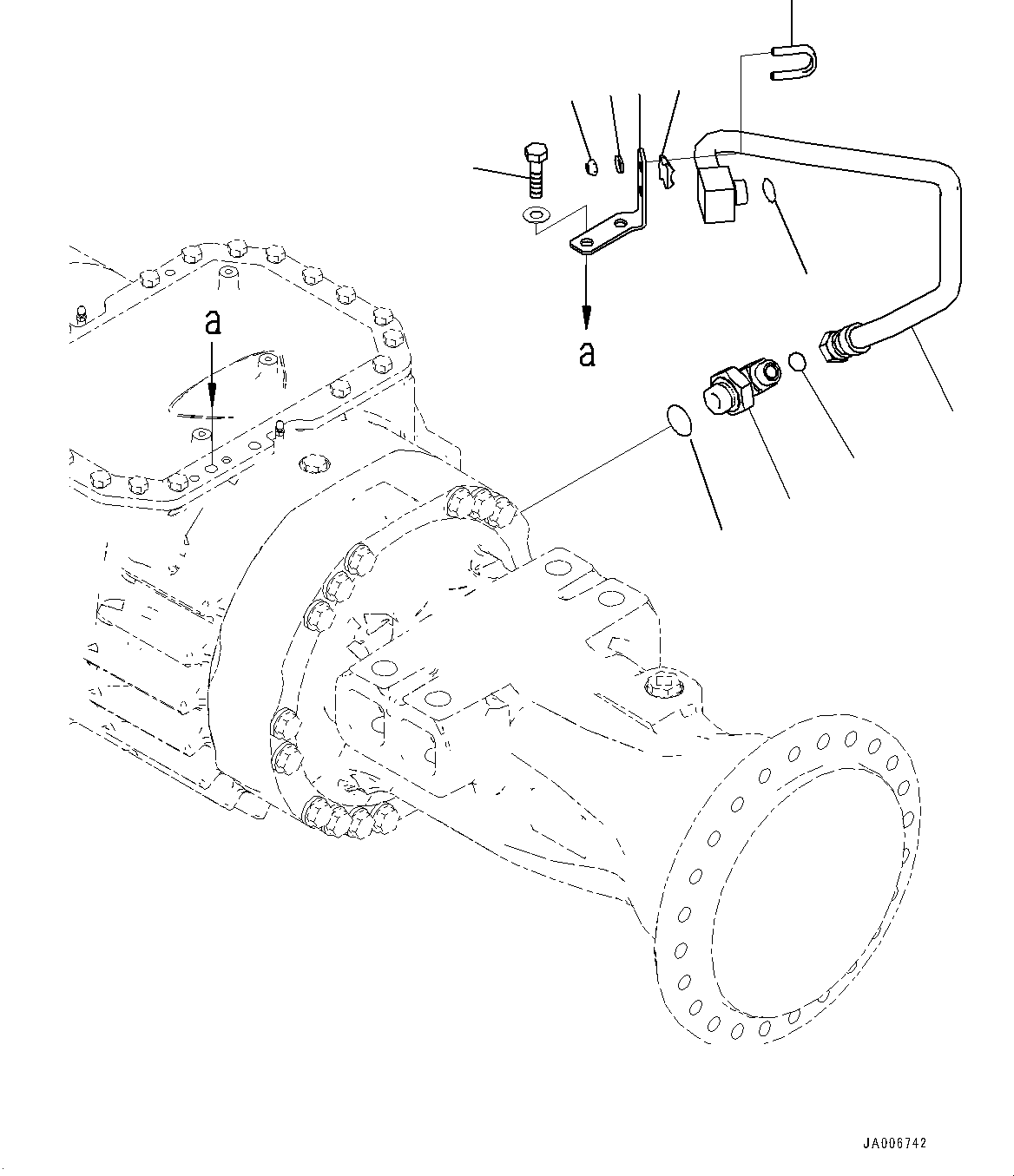 Трубка 421-U45-4170 KOMATSU