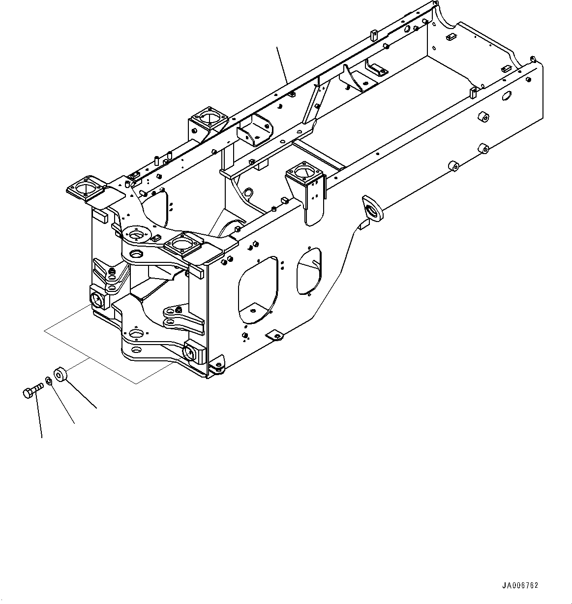 Задняя рама 418-971-4134 KOMATSU