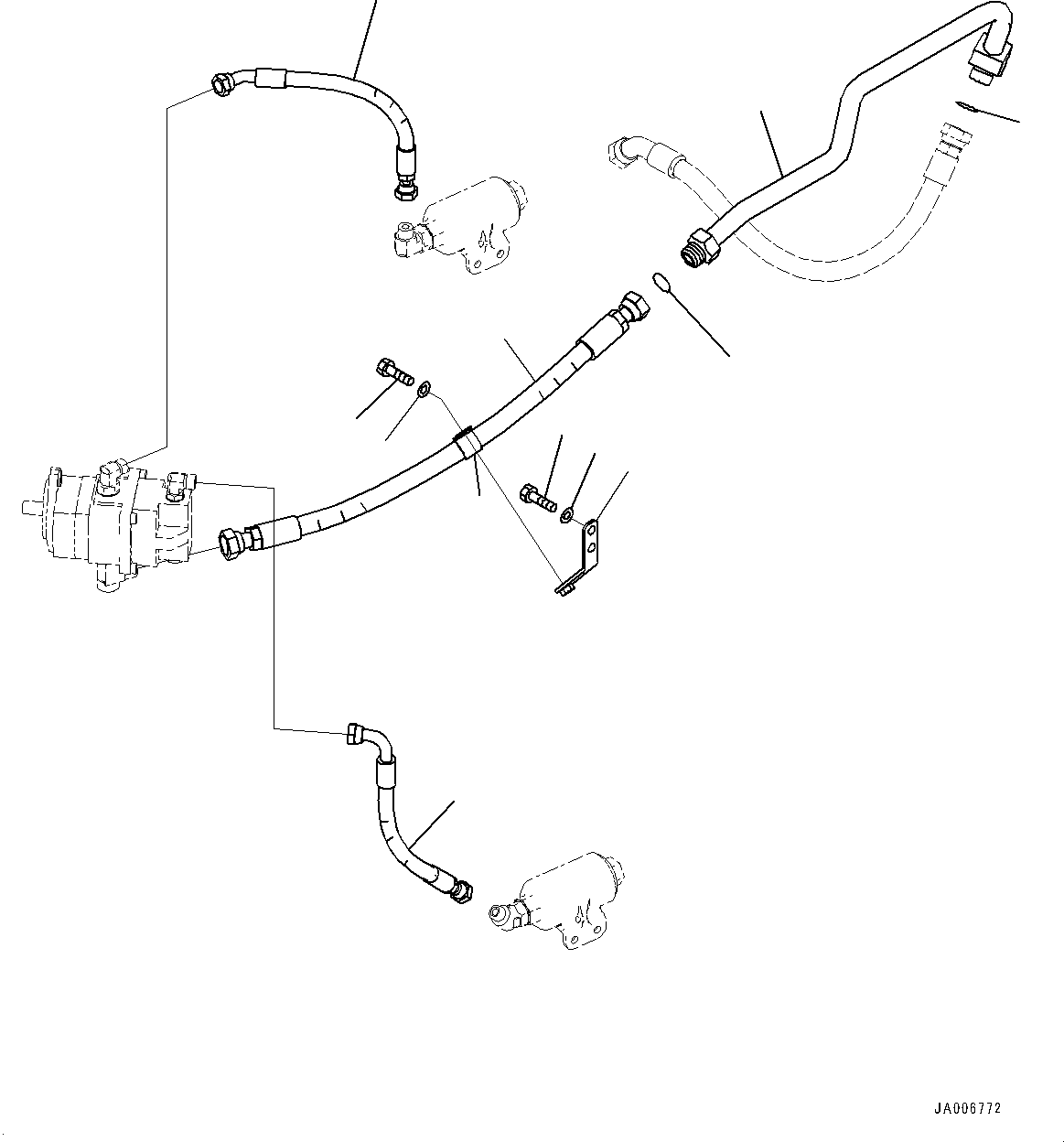 Трубка 421-U45-4140 KOMATSU