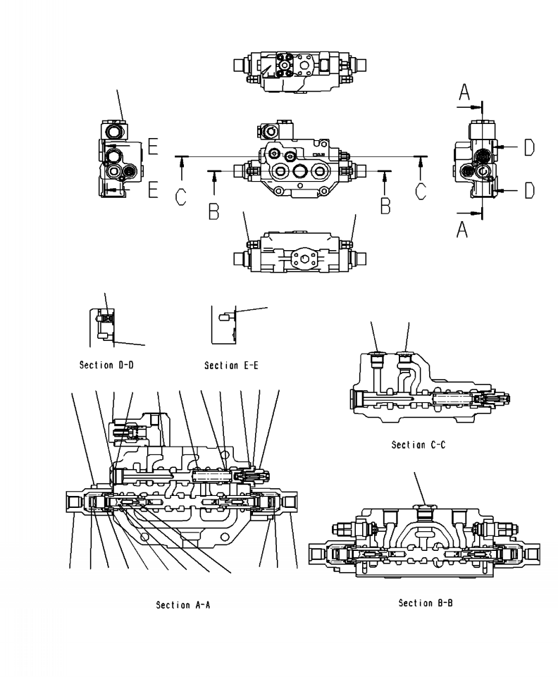 Предохранительный клапан в сборе KBC0003-50010 KOMATSU