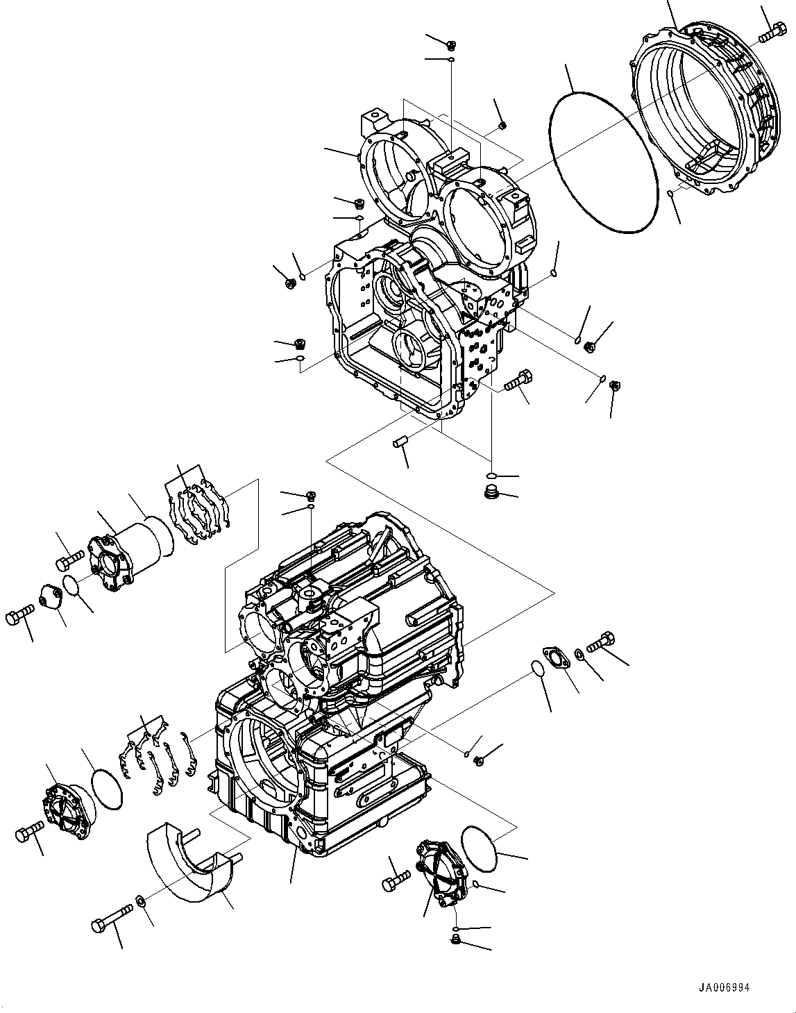 Коробка передач в сборе 421-15-60012 KOMATSU