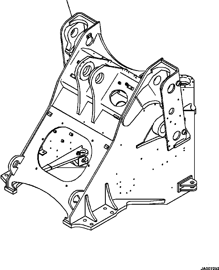 FRAME, FRONT 423-46-51200 KOMATSU