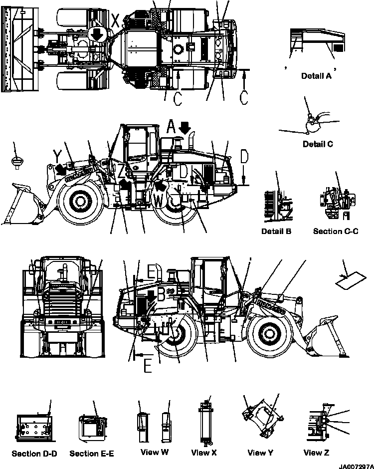 Табличка фирменная (ограниченная поставка) 09602-10042 KOMATSU