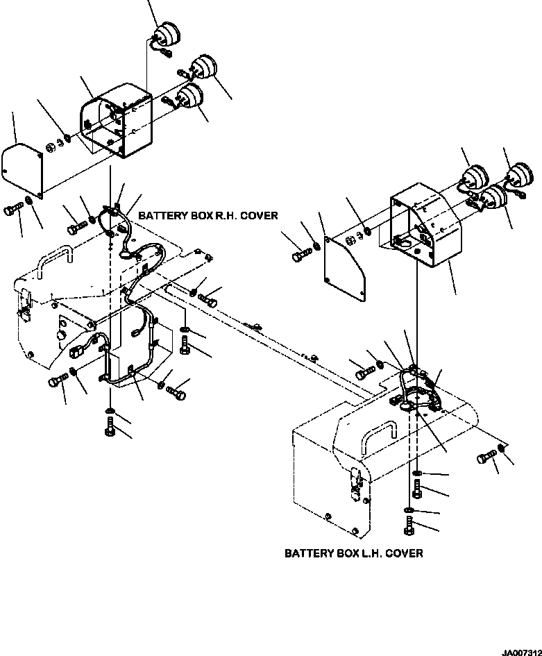 LAMP ASSEMBLY, STOP 423-06-54150 KOMATSU