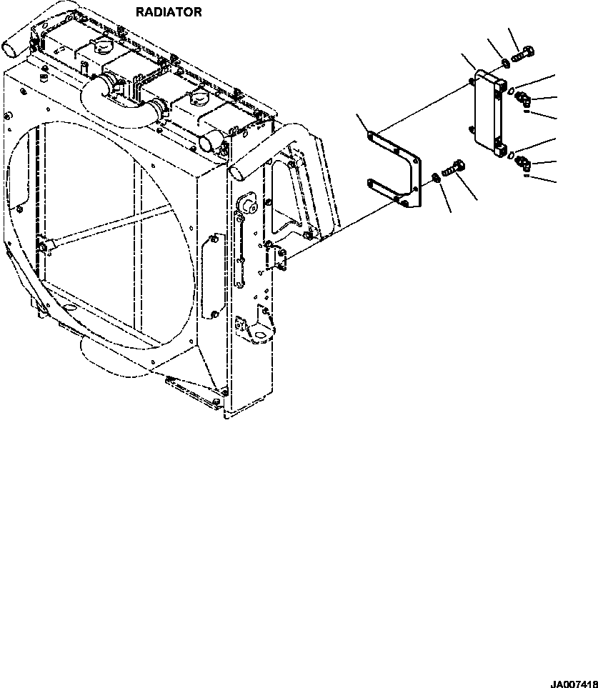 Кронштейн 423-03-52810 KOMATSU