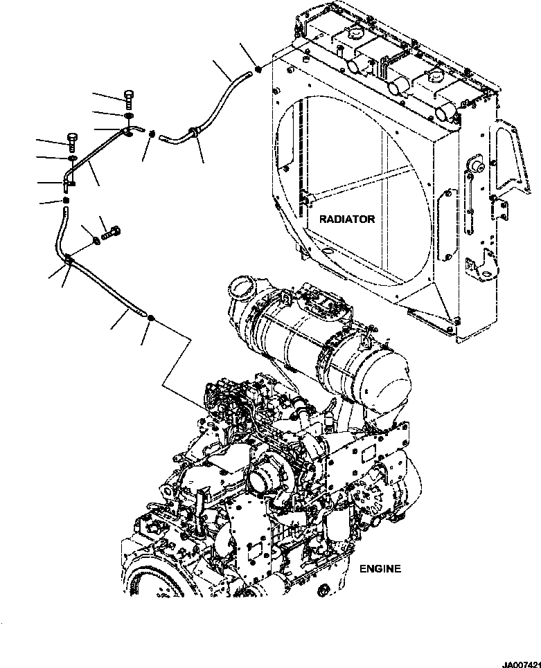 Шланг 423-03-52250 KOMATSU