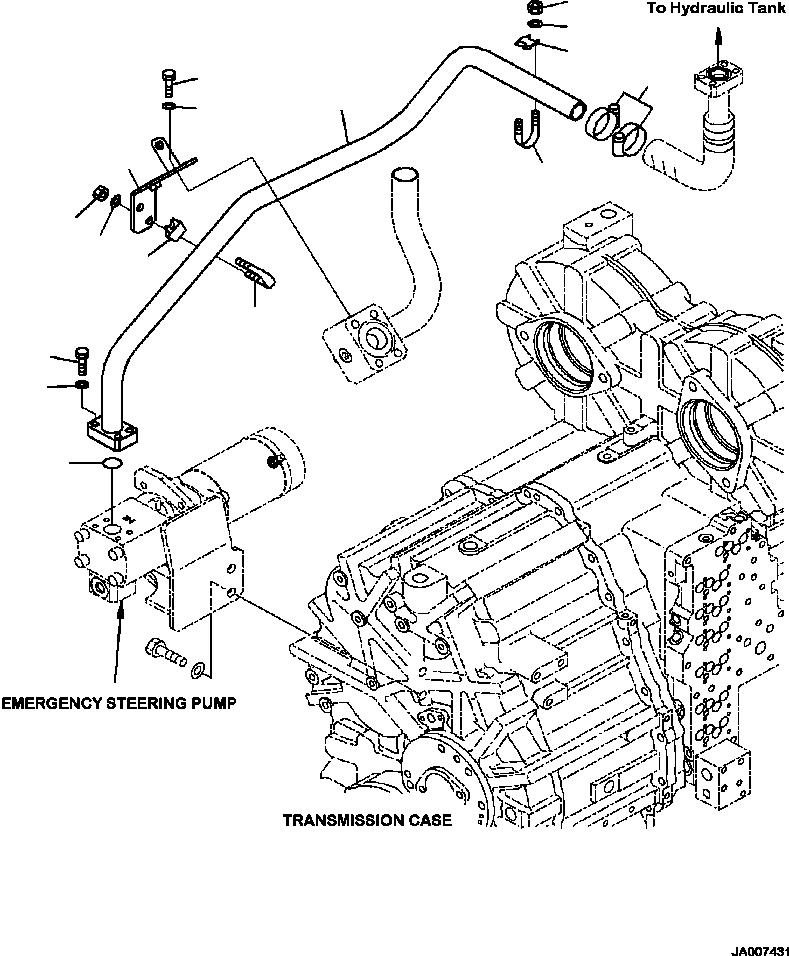 Трубка 423-62-51520 KOMATSU