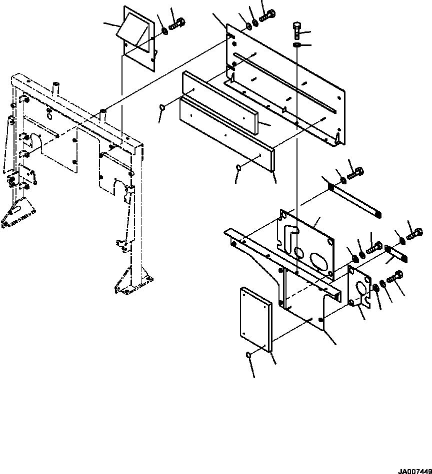 Лист 423-54-57170 KOMATSU