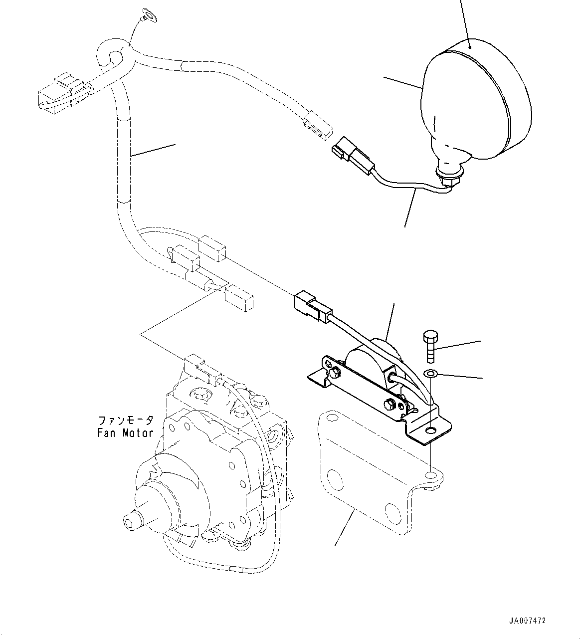Bracket(Cooling System,Grille, Mask and Radiator Cover,For Trimming Dozer Specification) (11Y-03-32281) KOMATSU