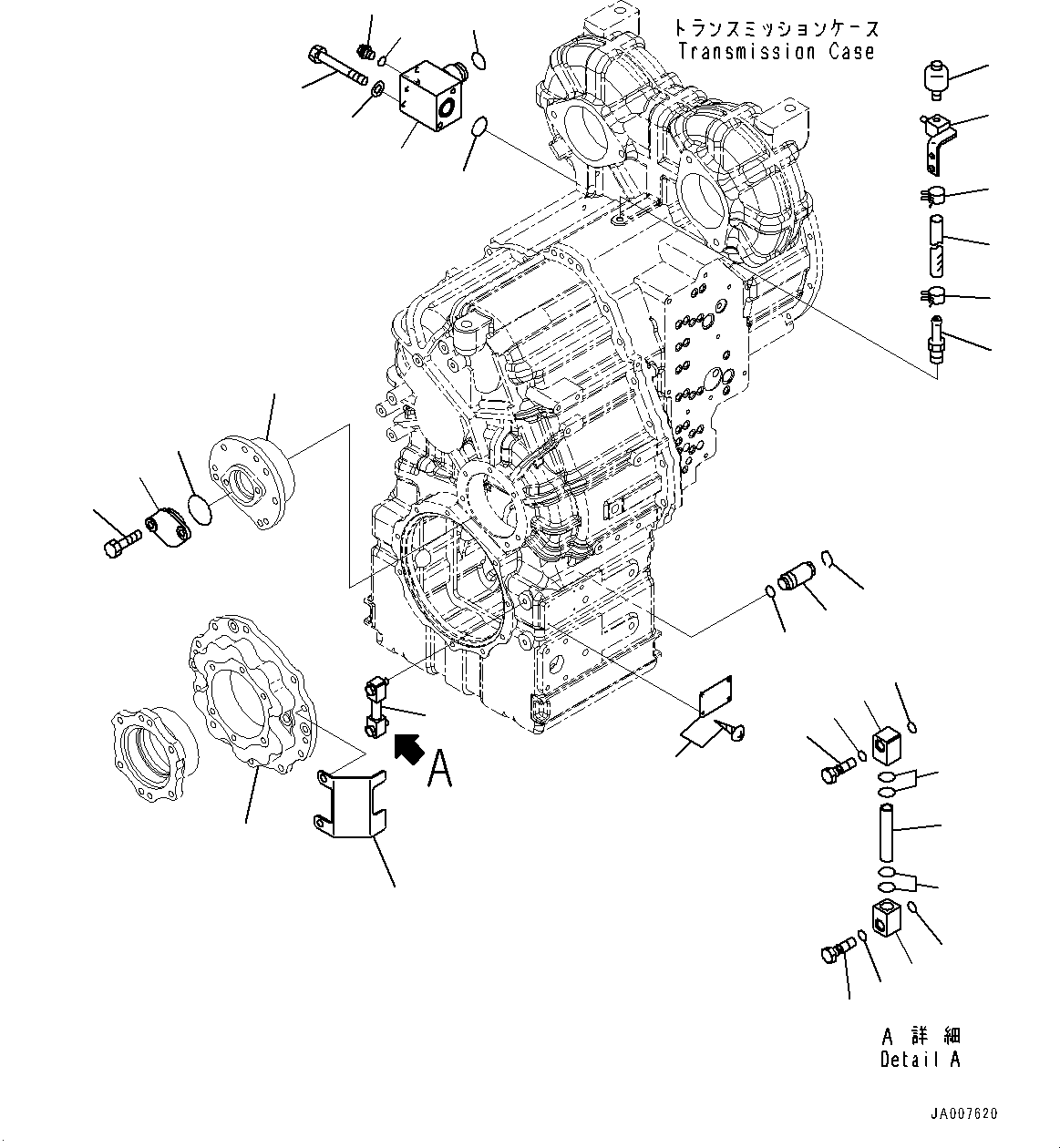 Cage(Torque Converter and Transmission,Transmission Case) (714-24-28140) KOMATSU