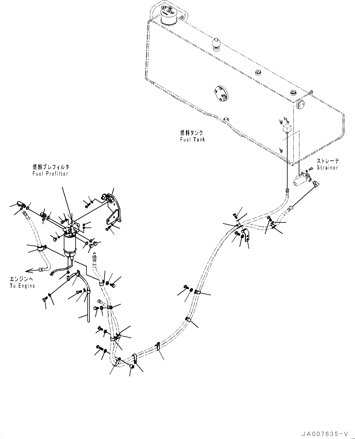 Шланг 07286-00873 KOMATSU