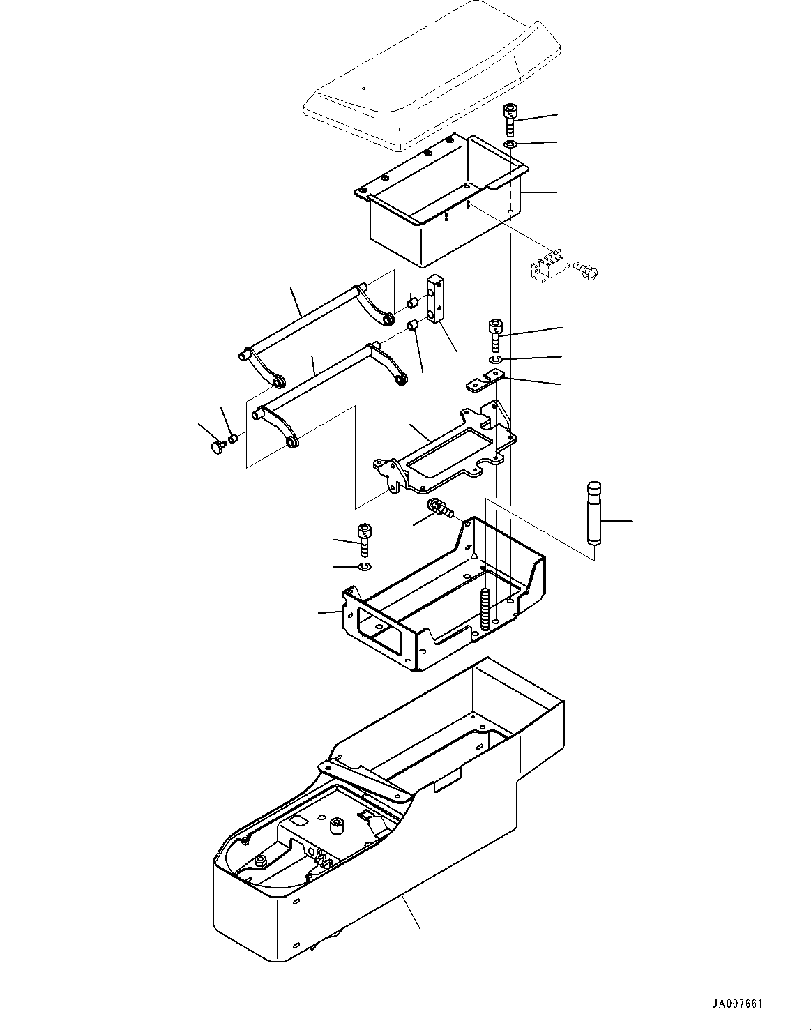 Box, Console 14X-43-51671 KOMATSU