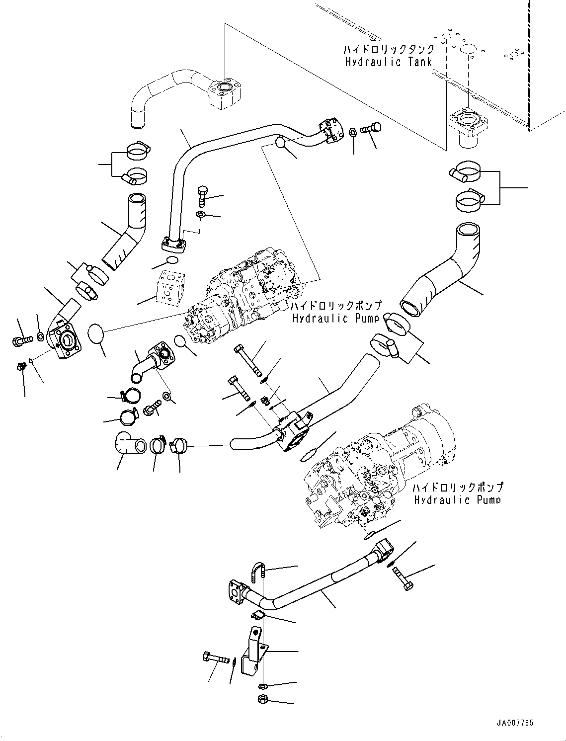 Block(Torque Converter and Transmission,Bracket) (423-62-47110) KOMATSU
