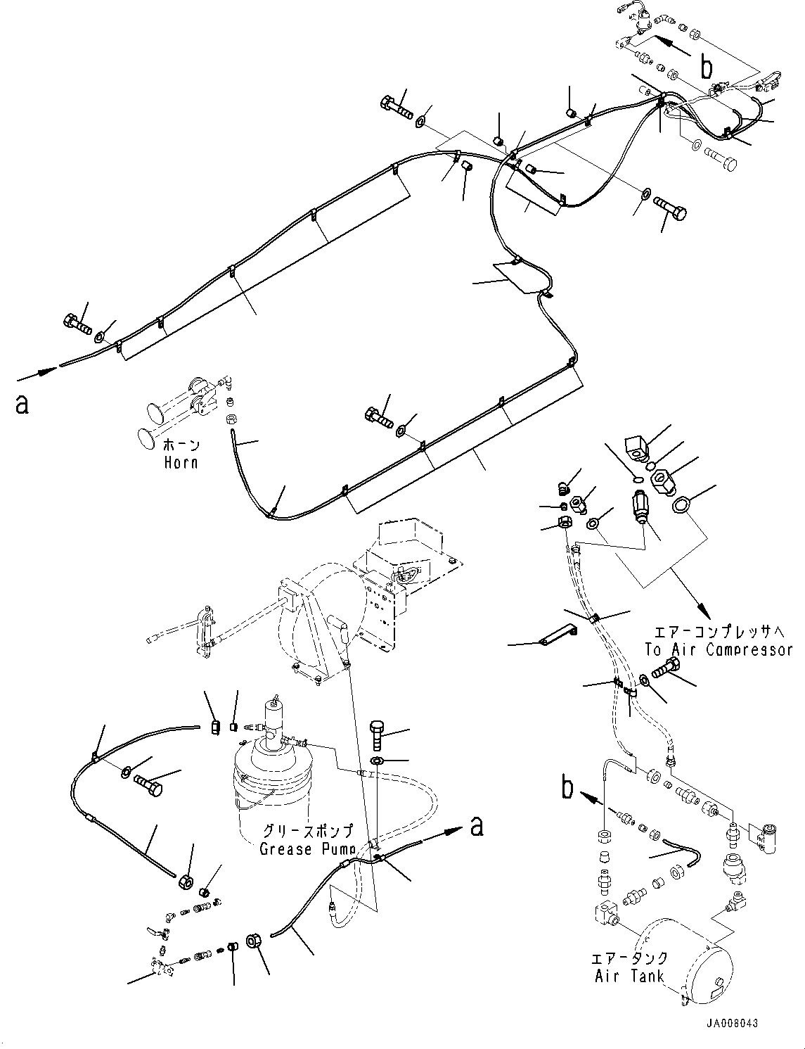 Block(Air System,Air Valve,With Air Type Grease Pump) (21N-68-37150) KOMATSU