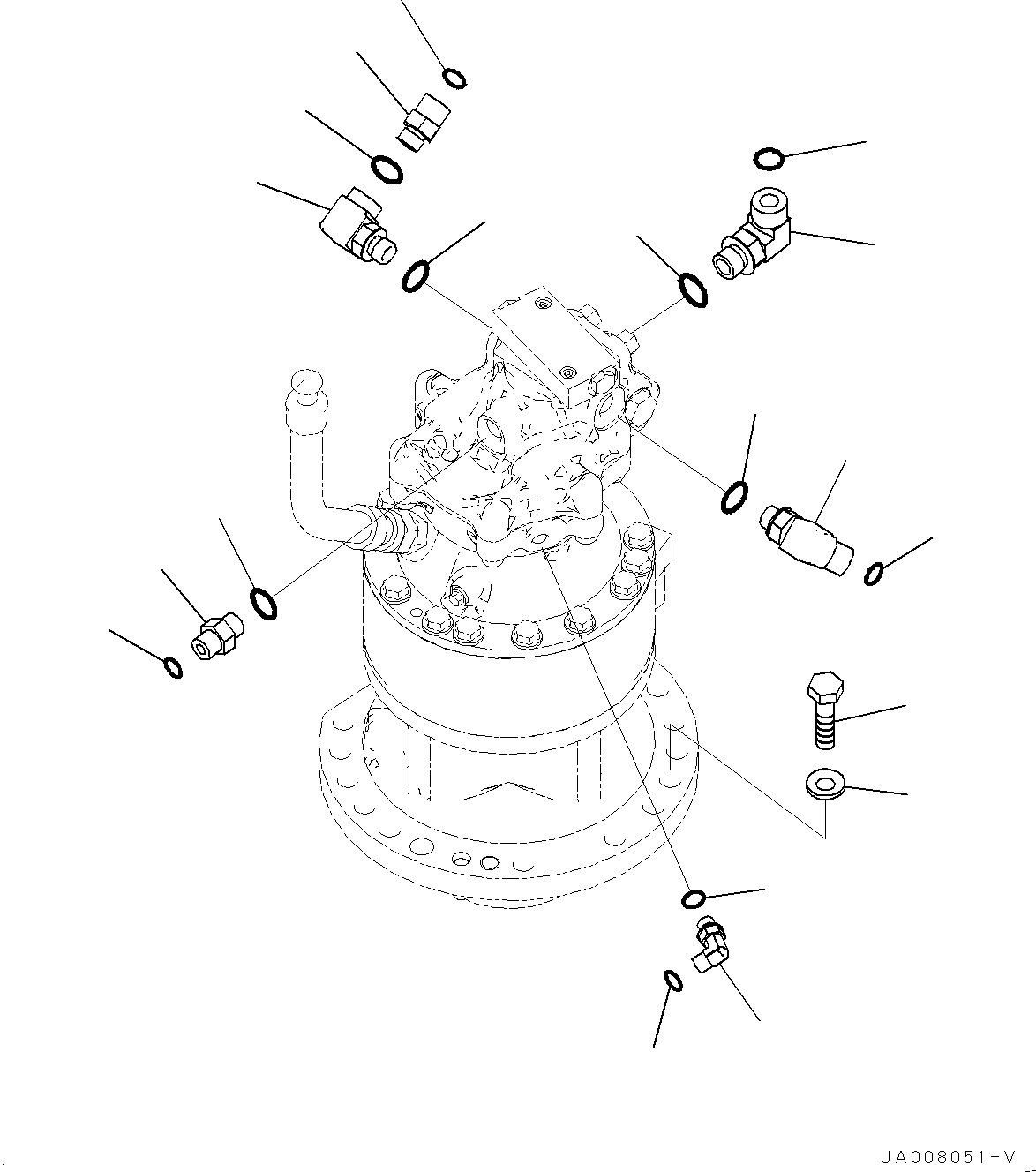 Swing Machinery Assembly 203-26-80100 KOMATSU