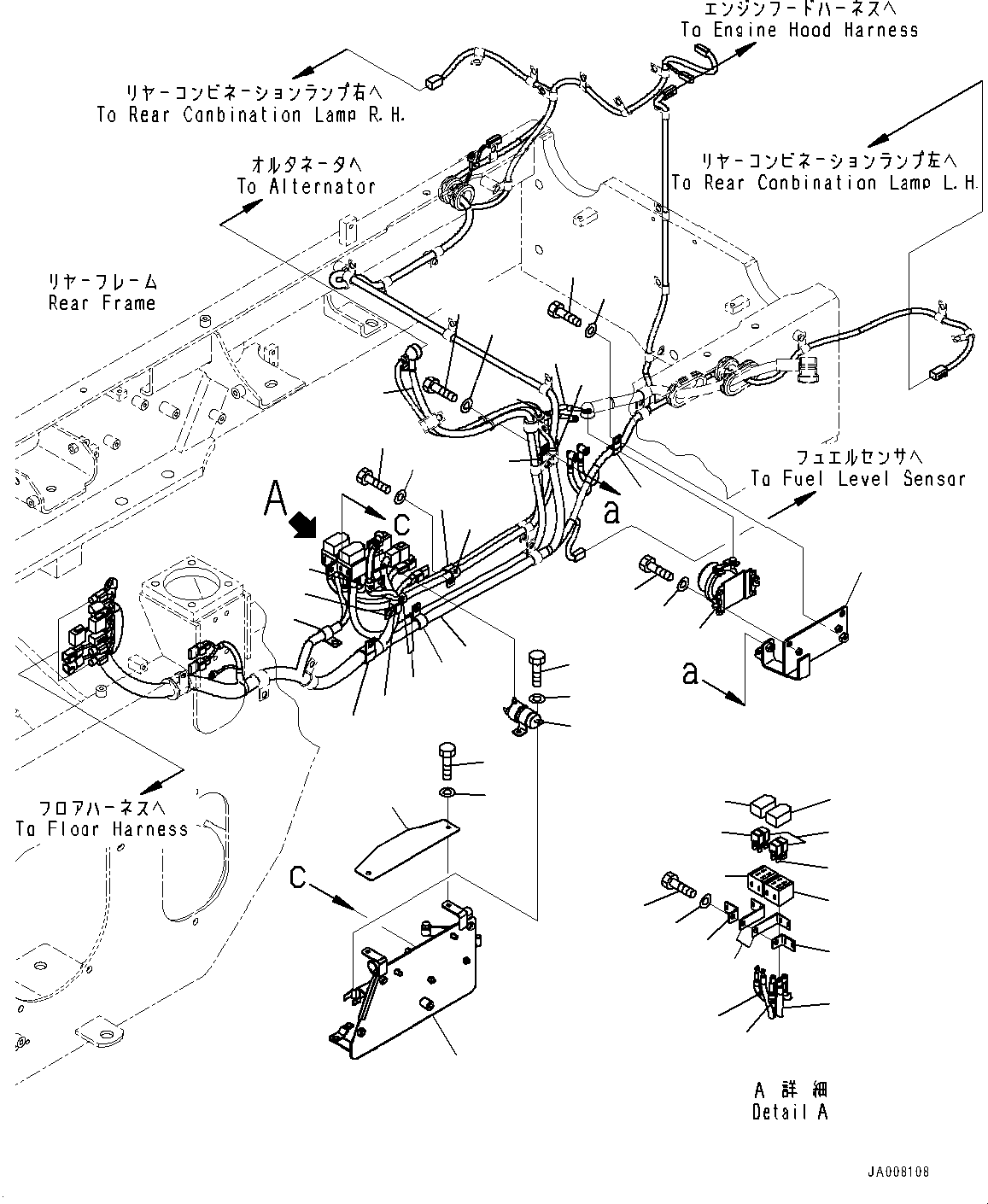 Кабель 417-06-46540 KOMATSU