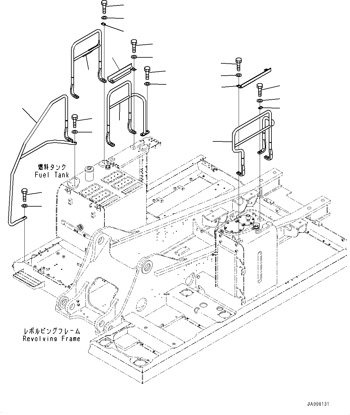 Поручень 2A5-54-11241 KOMATSU
