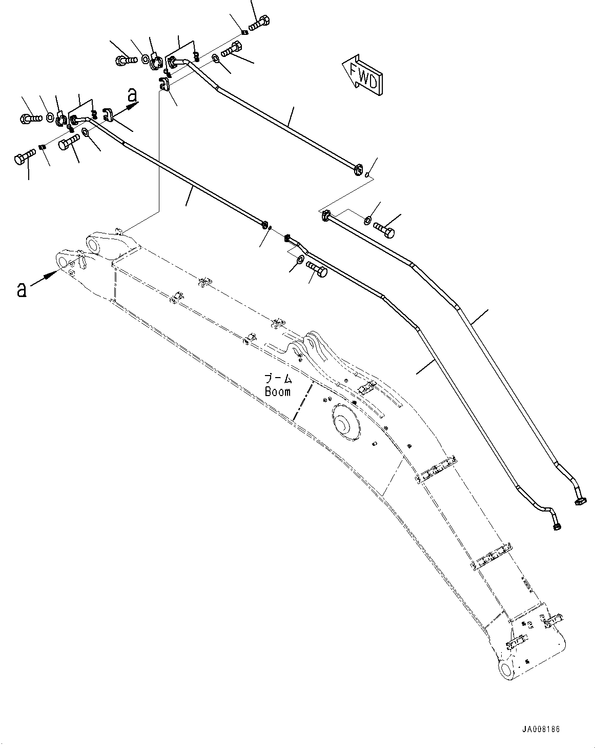 Трубка 208-62-47150 KOMATSU