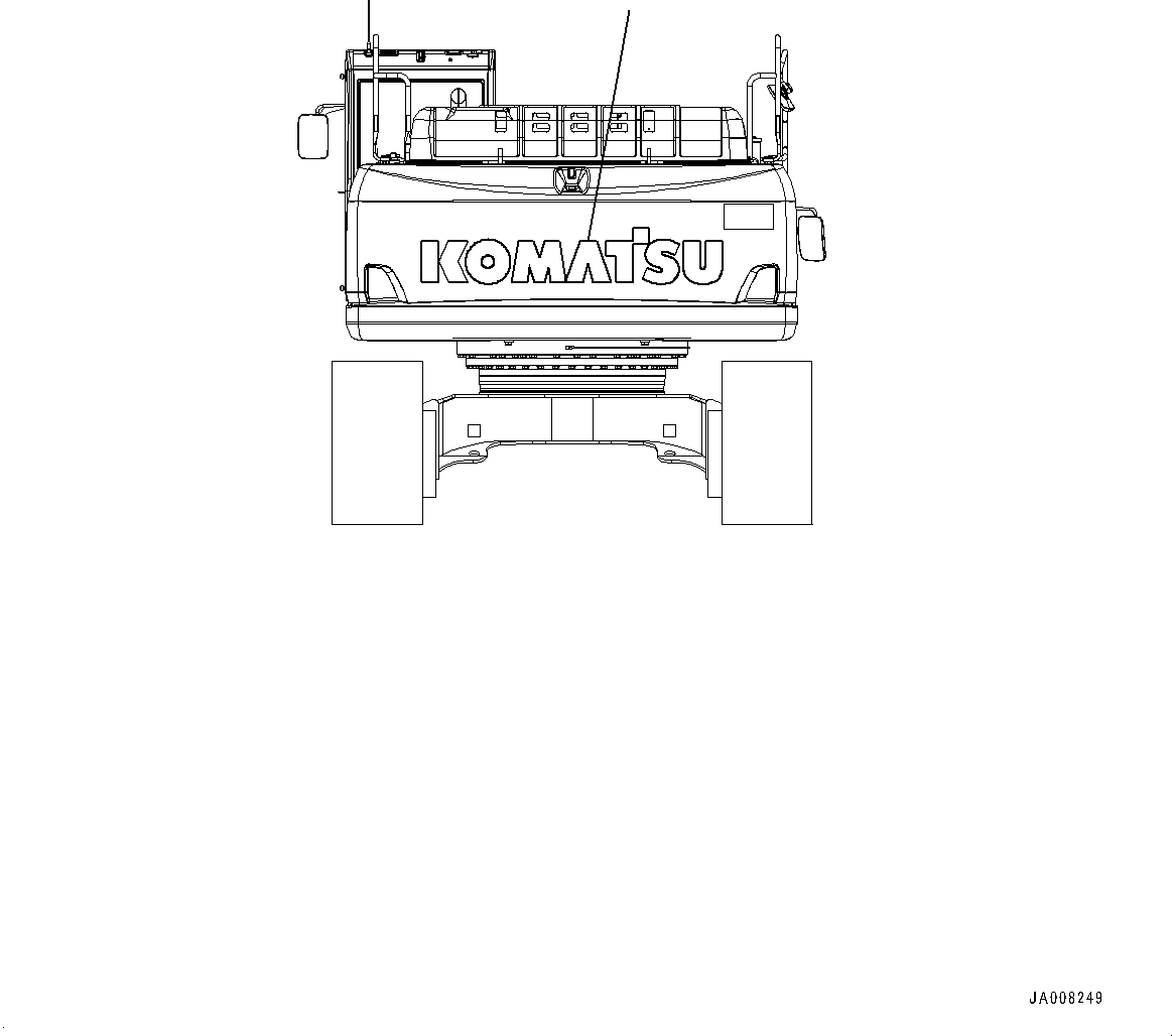 Табличка с логотипом Komatsu 09690-A2000 KOMATSU