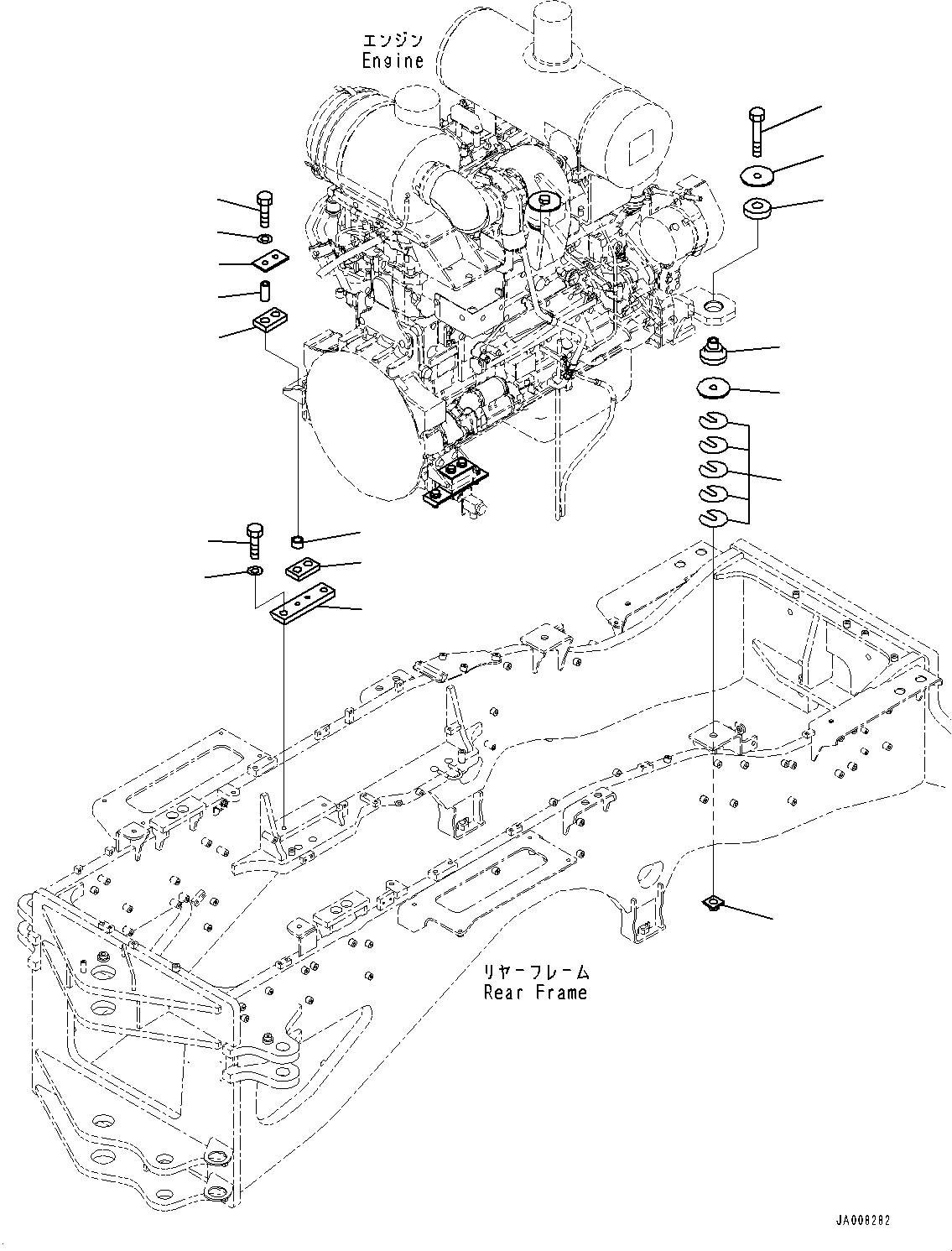 Регулировочная прокладка T=0,5 мм 23C-01-61250 KOMATSU