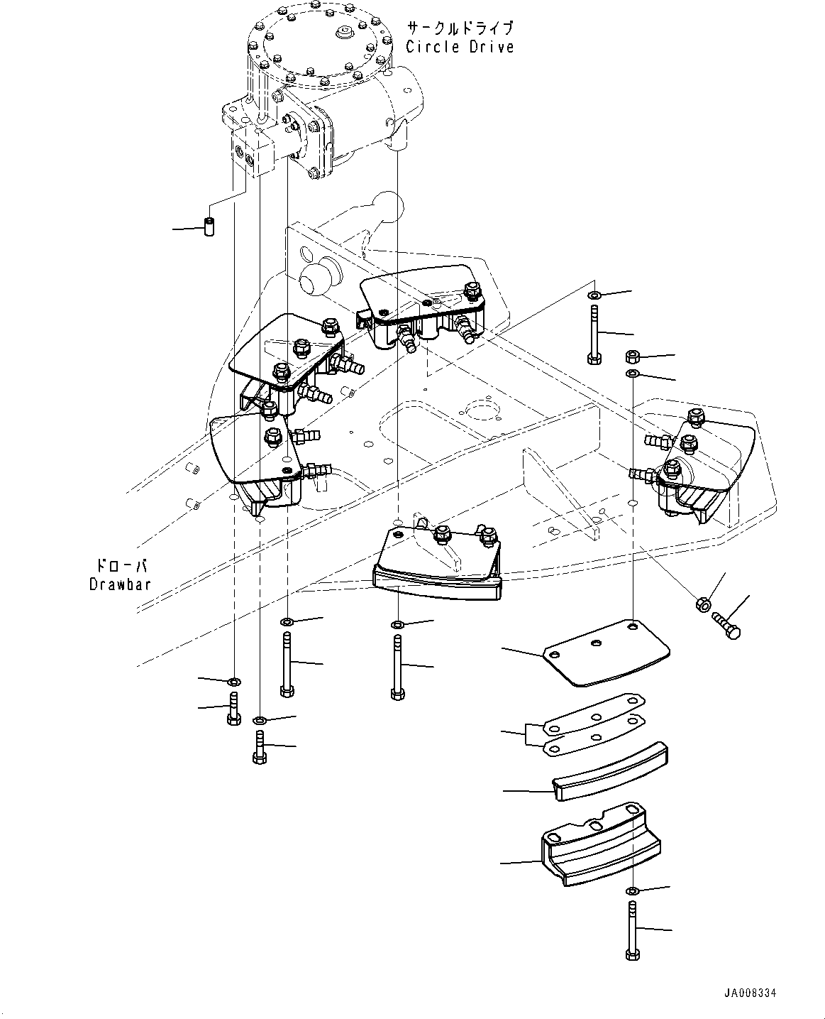 Направляющая 23C-70-51240 KOMATSU