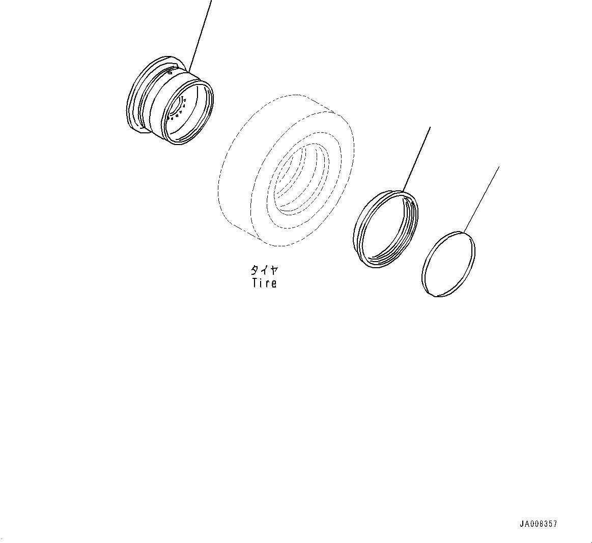 Rim, Base 423-30-41410 KOMATSU