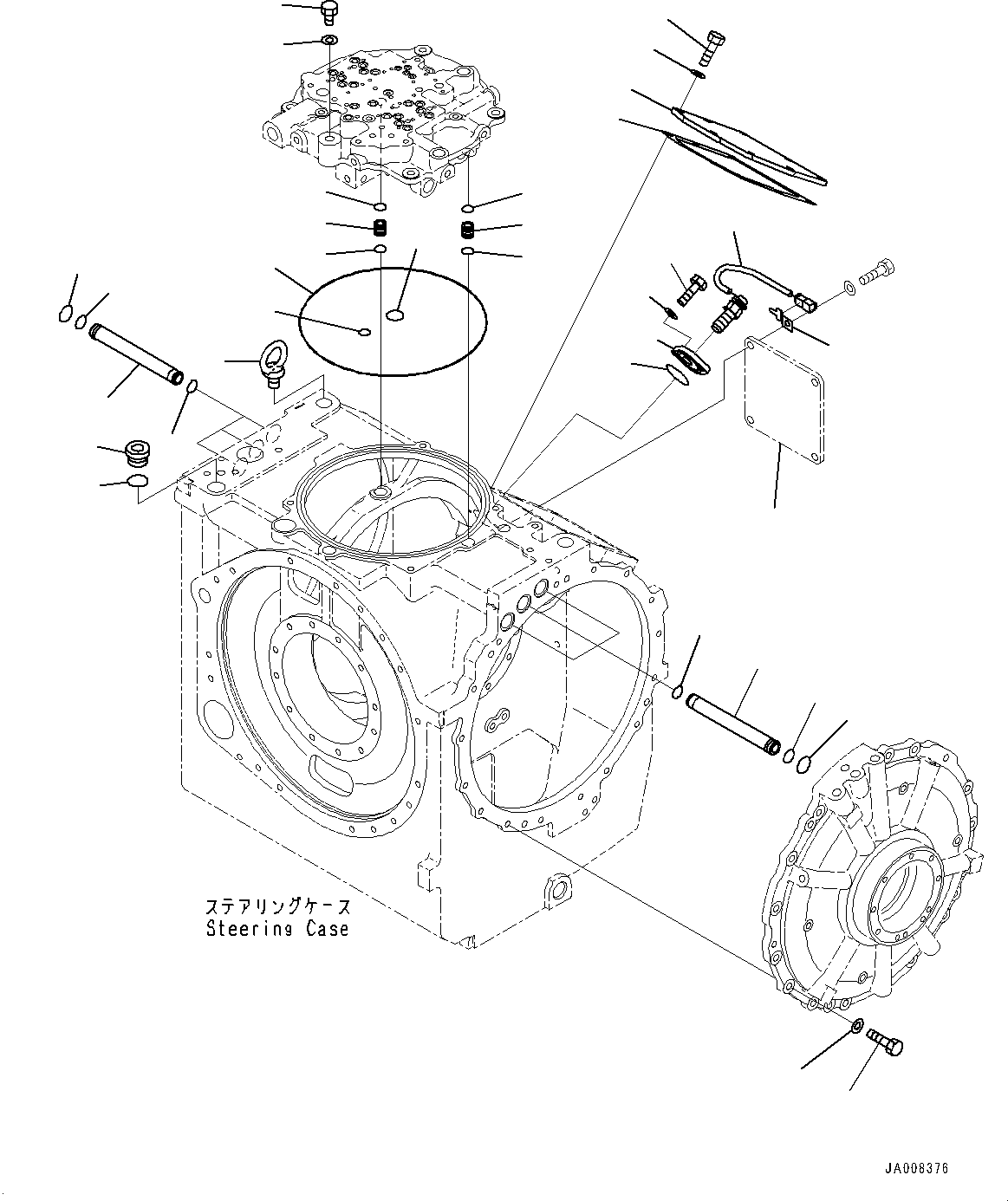 Plate(Power Train,Steering Case) (17A-22-17311) KOMATSU