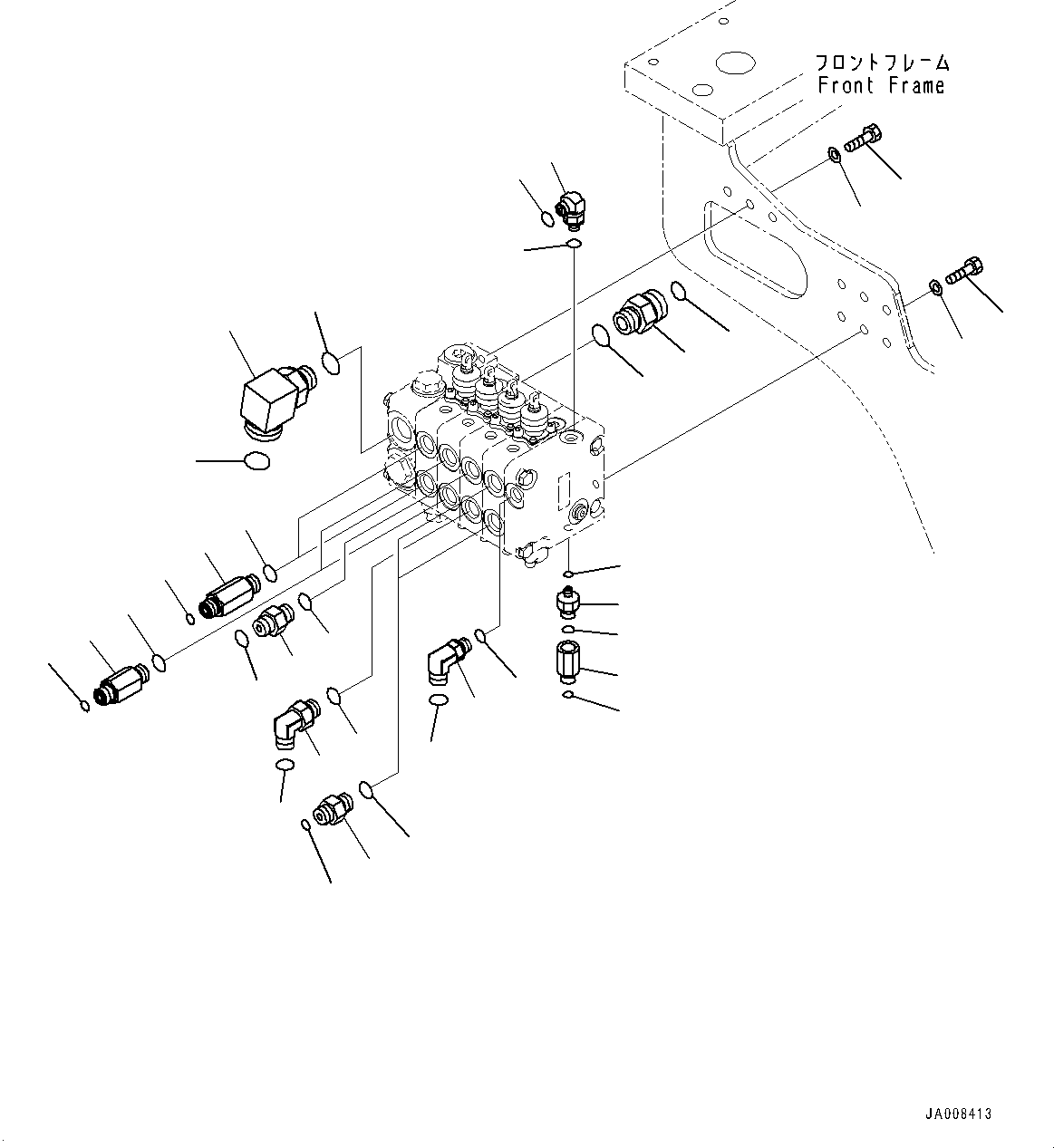 Соединительный штуцер 20U-Y14-4490 KOMATSU